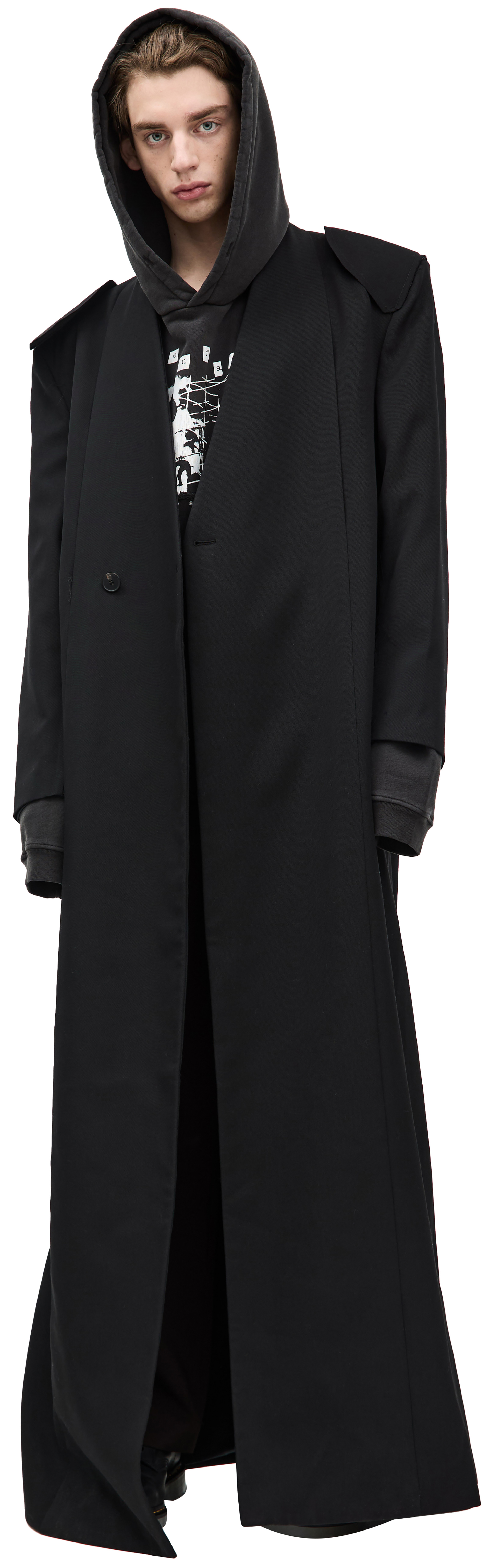 Enfants Riches Déprimés Шерстяной плащ с наплечниками