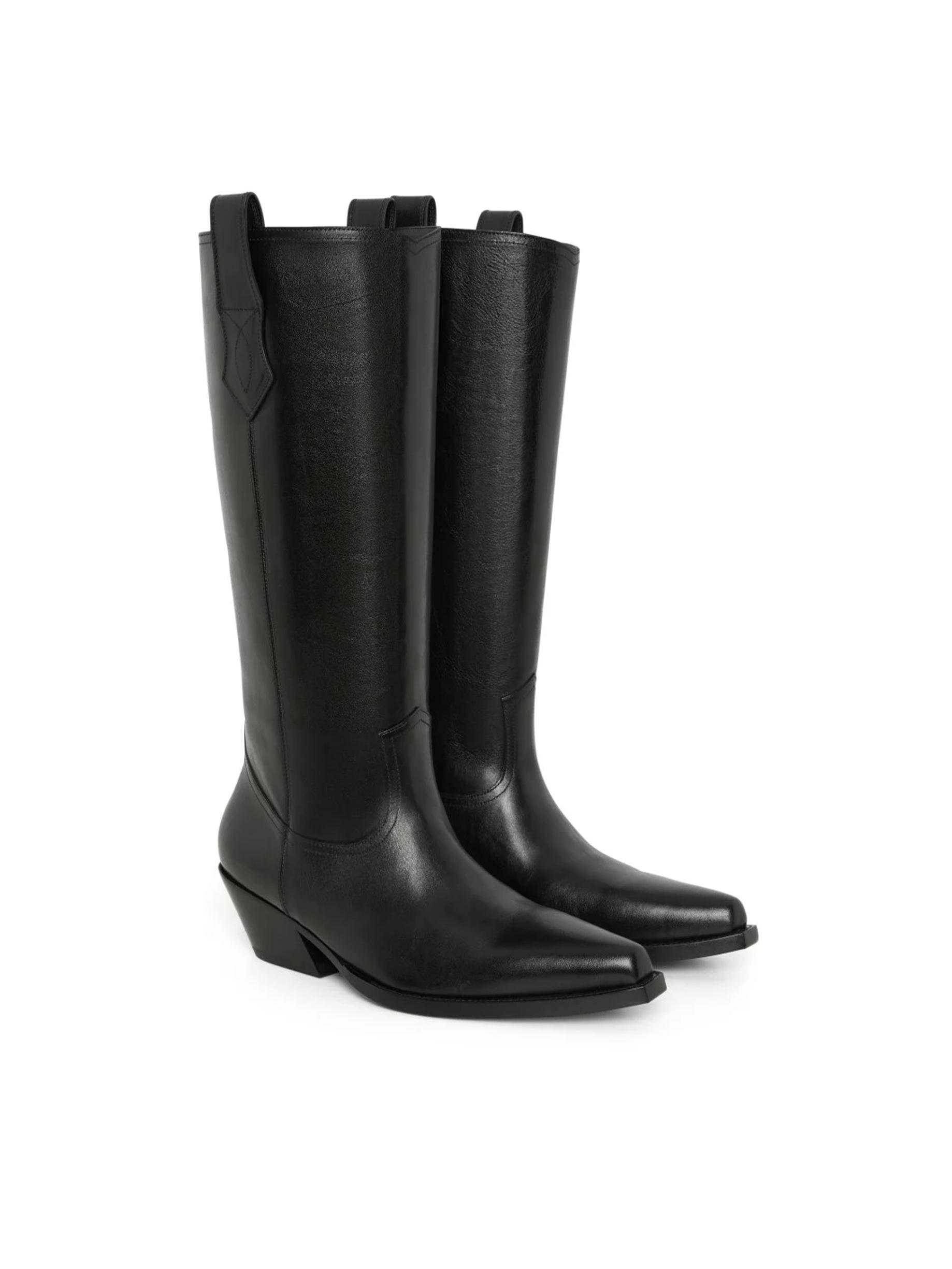 Ann Demeulemeester Кожаные сапоги SAL POINTY RIDING