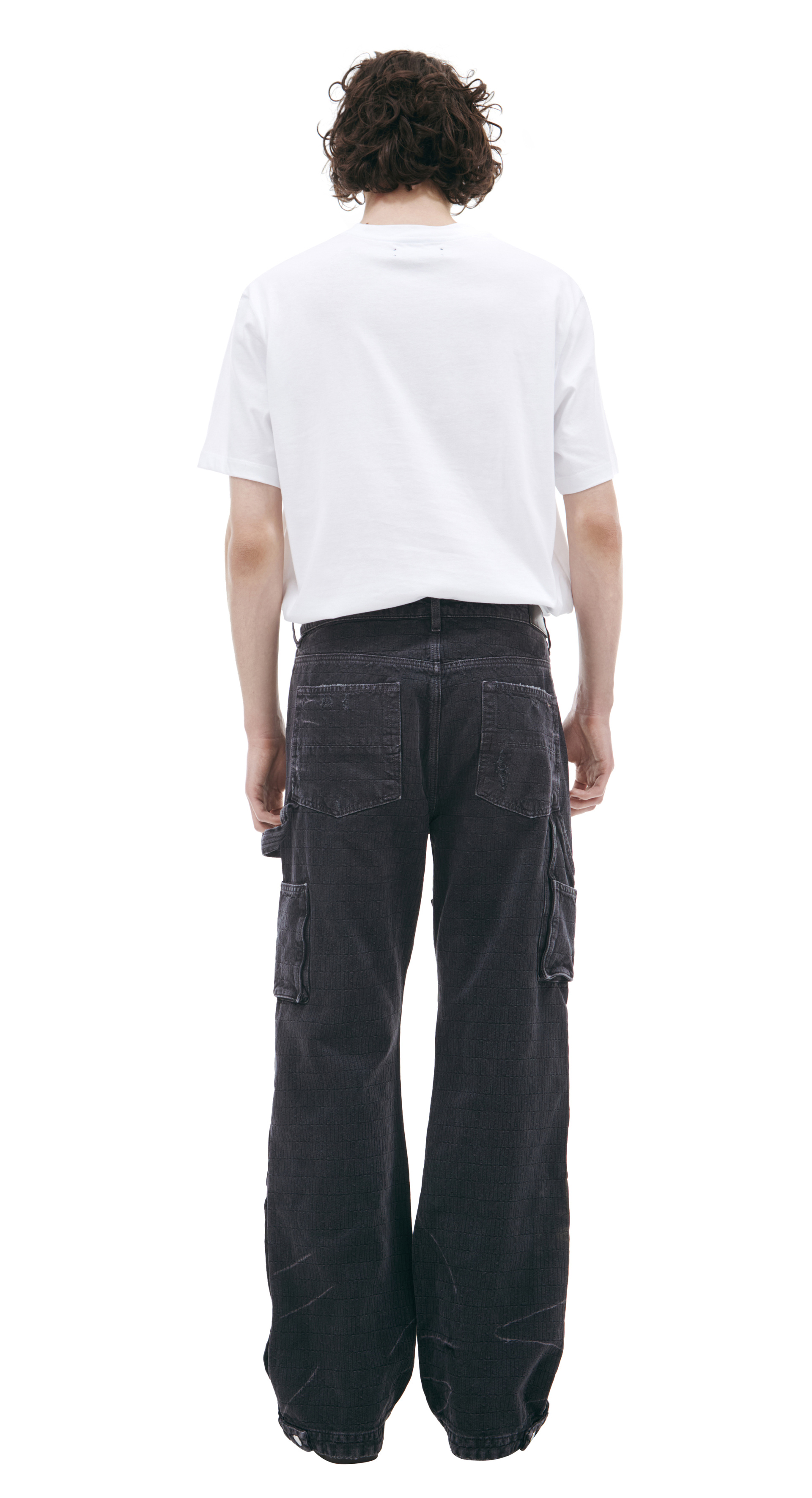 AMIRI Хлопковые джинсы с потертостями