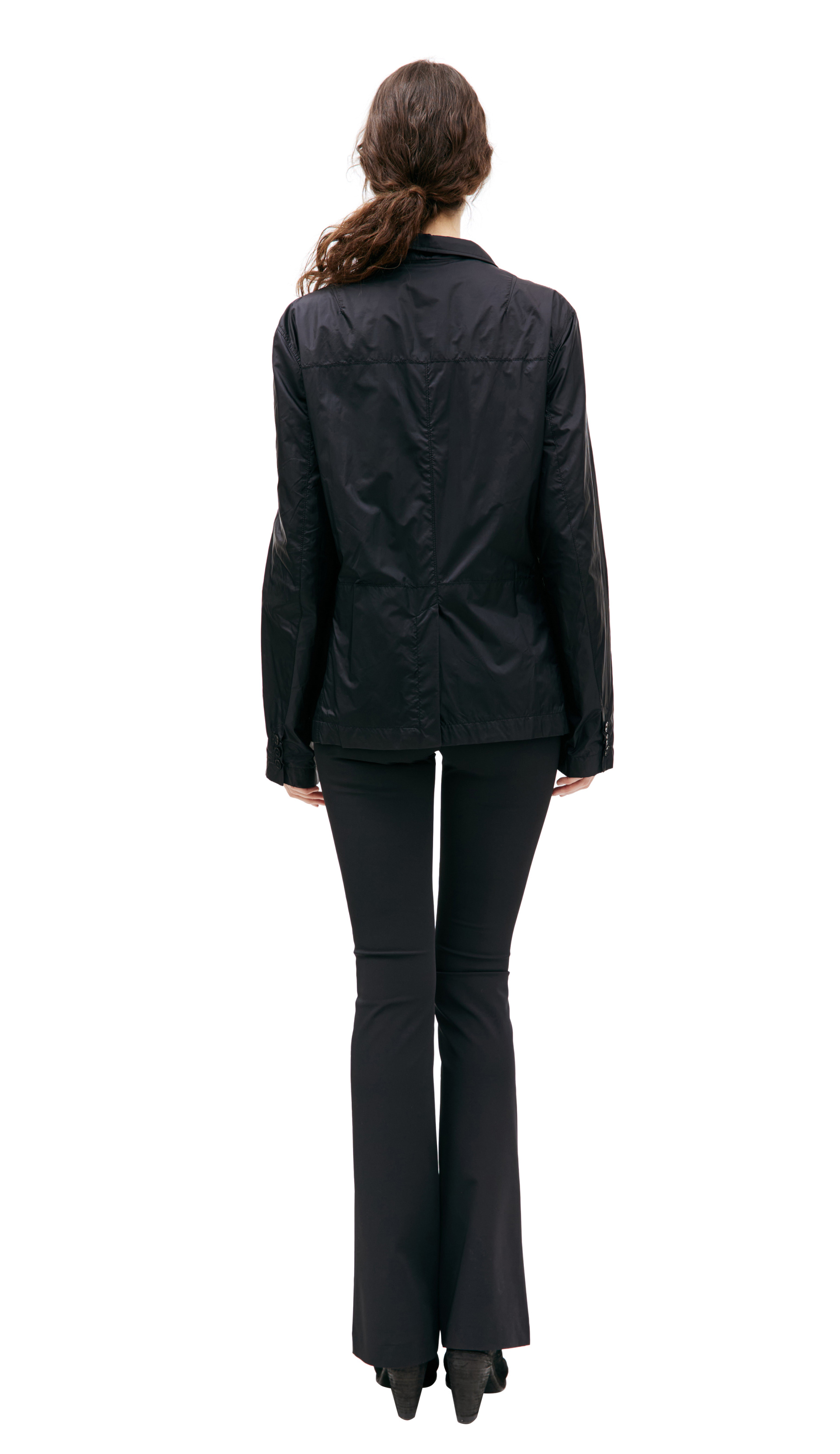 Haider Ackermann Черный жакет с вышивкой