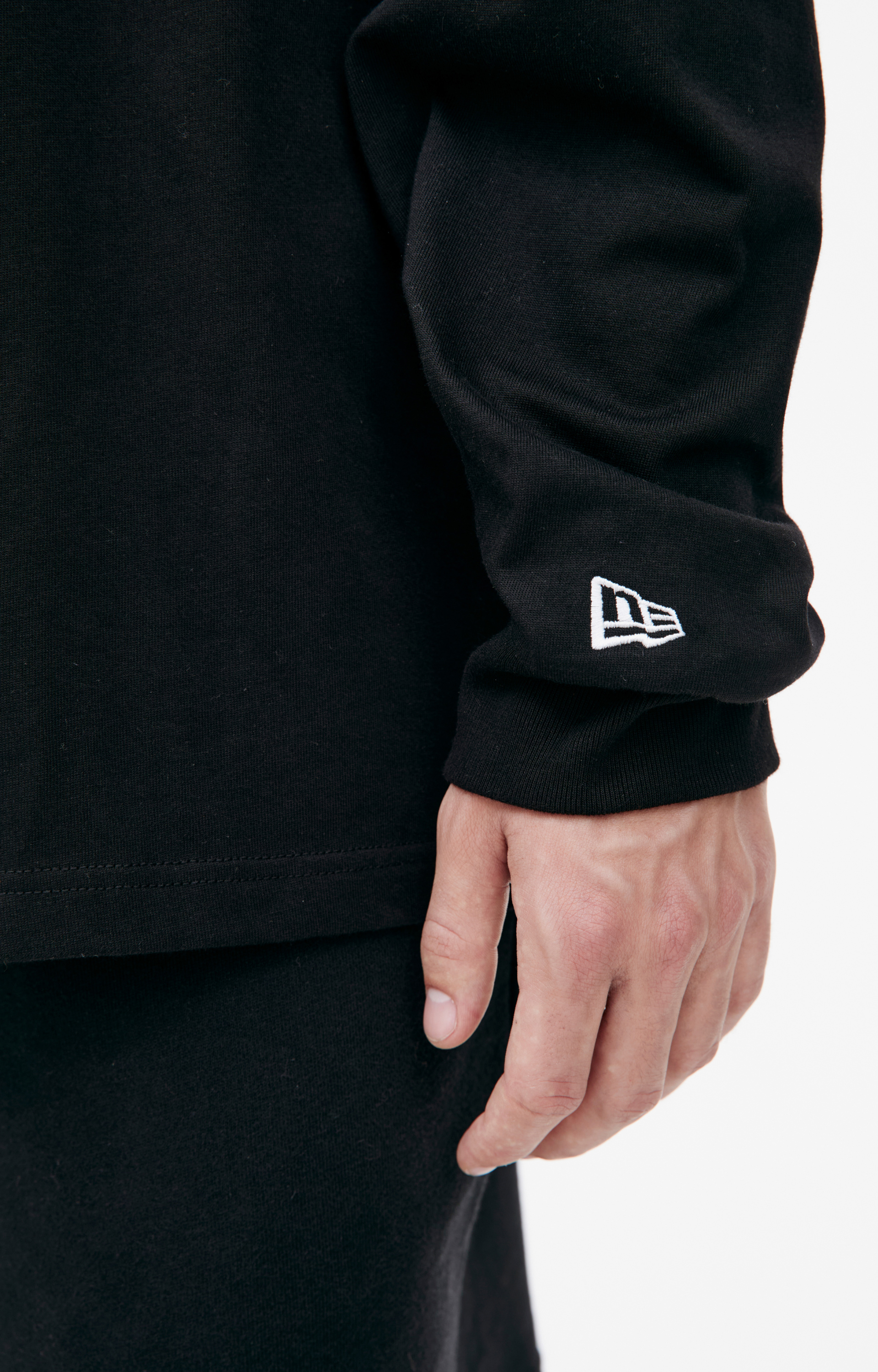 Yohji Yamamoto Лонгслив с принтом Yohji Yamamoto x NEW ERA