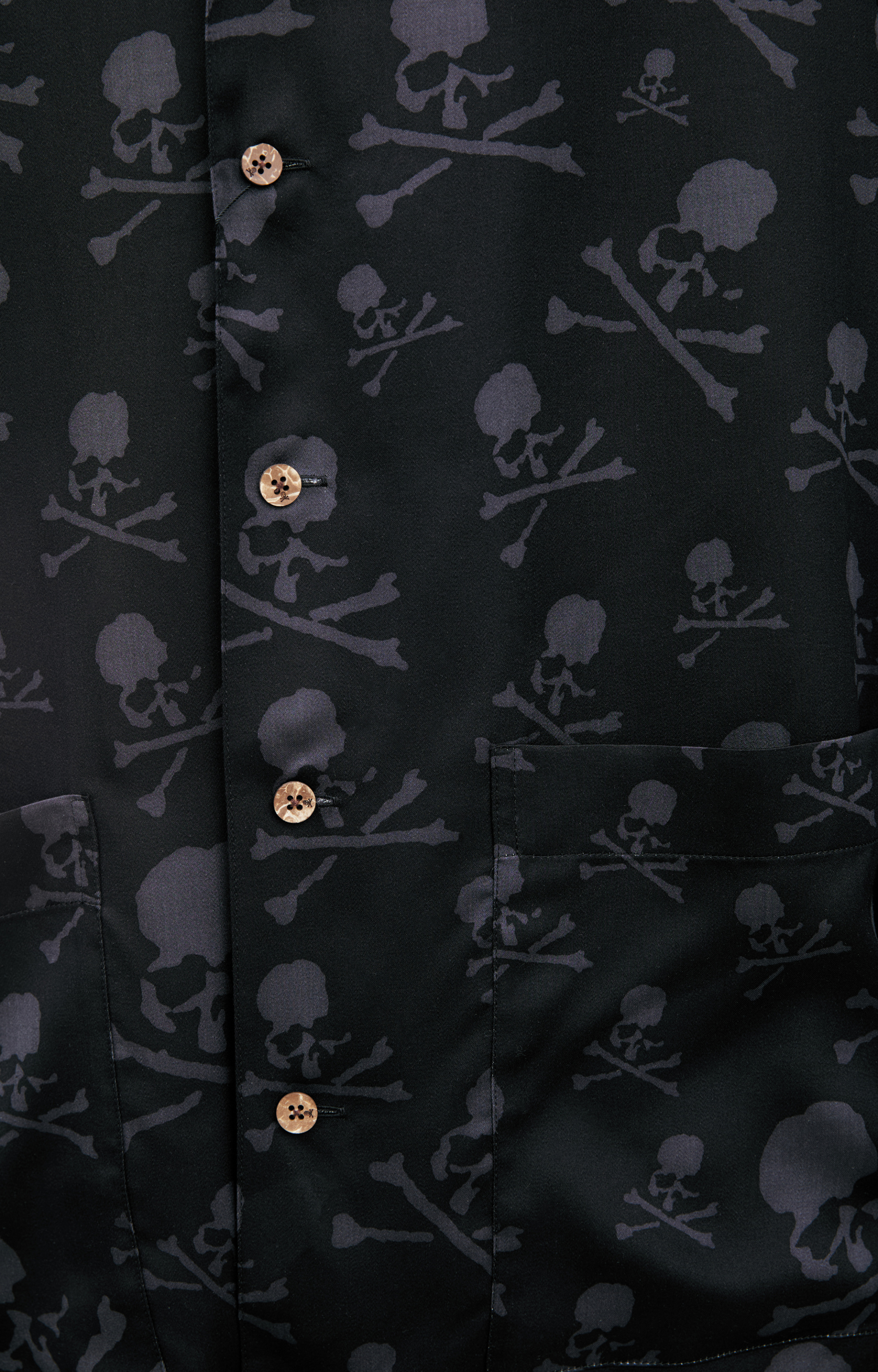 Mastermind WORLD Шелковая рубашка с монопринтом