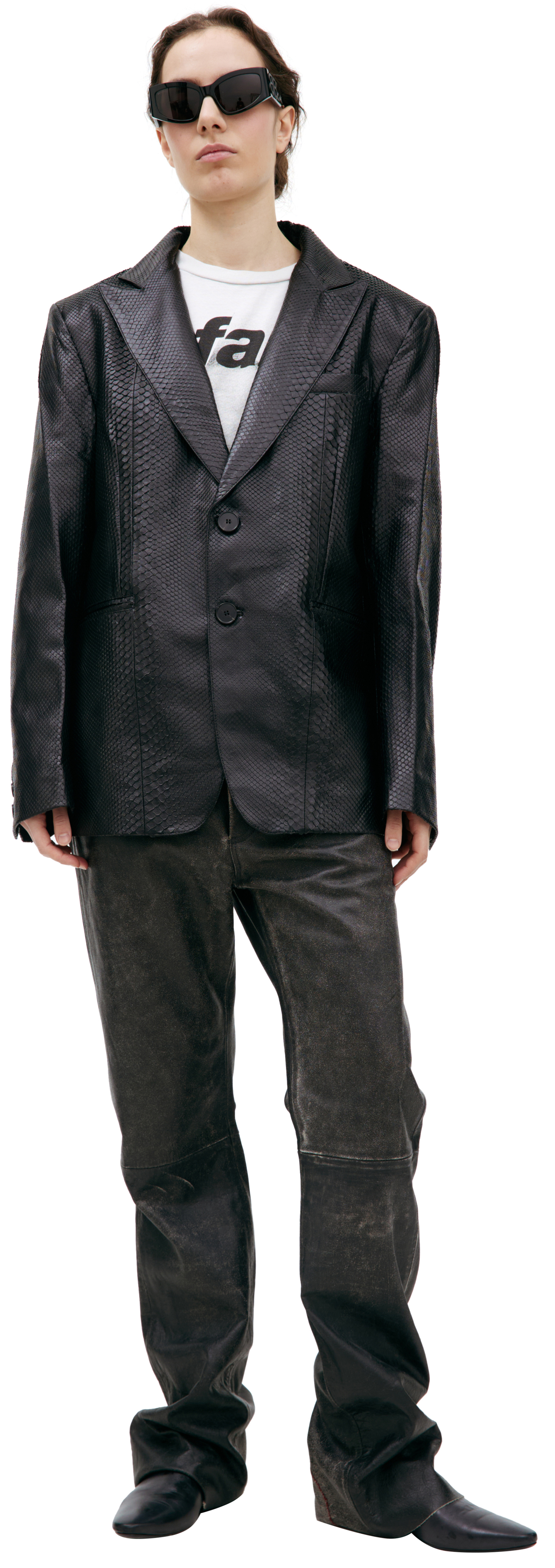 Enfants Riches Déprimés Однобортный пиджак из кожи