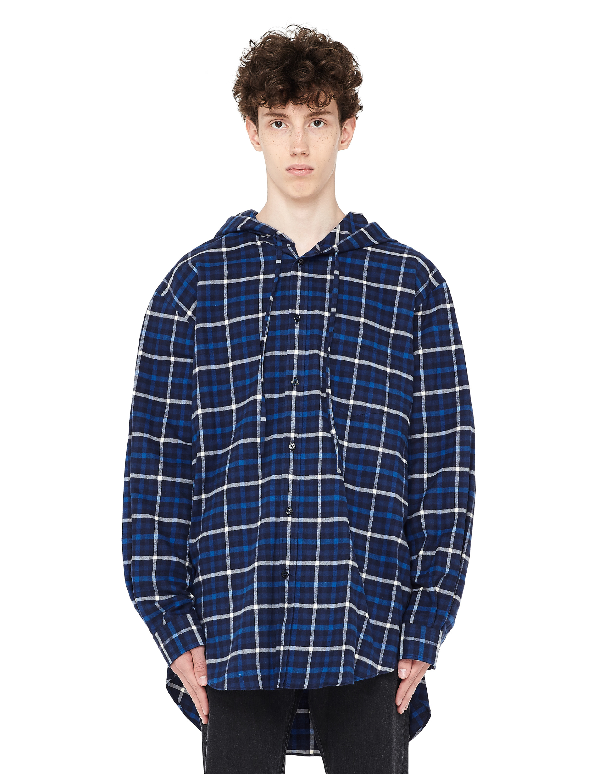 Balenciaga Хлопковая рубашка в клетку