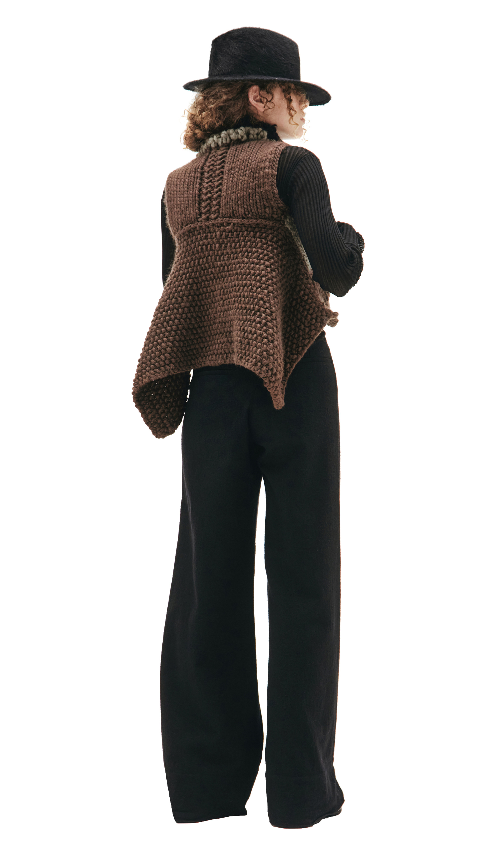 HUN Rick Owens Шерстяной жилет крупной вязки