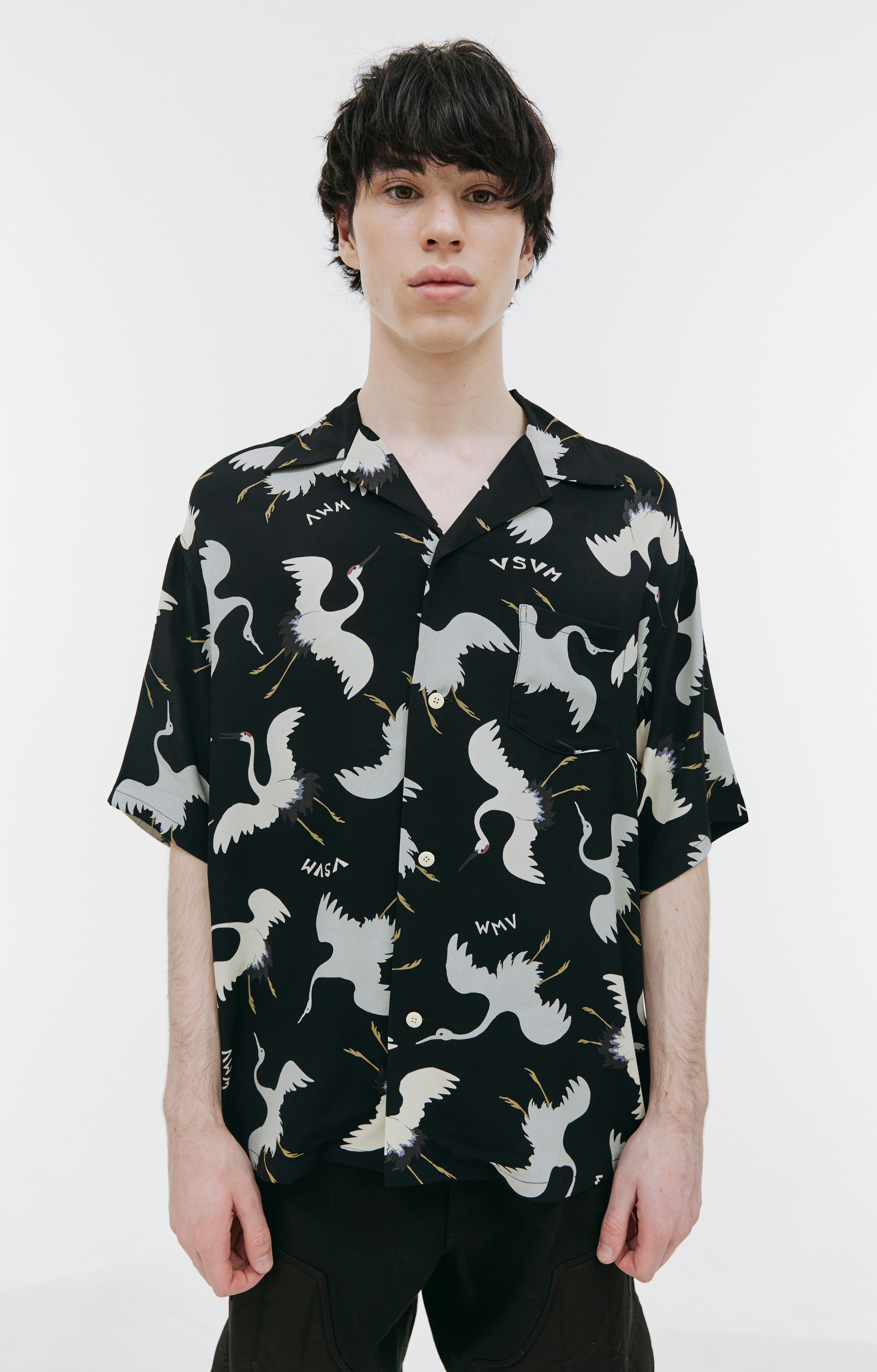 visvim Рубашка Crosby с коротким рукавом