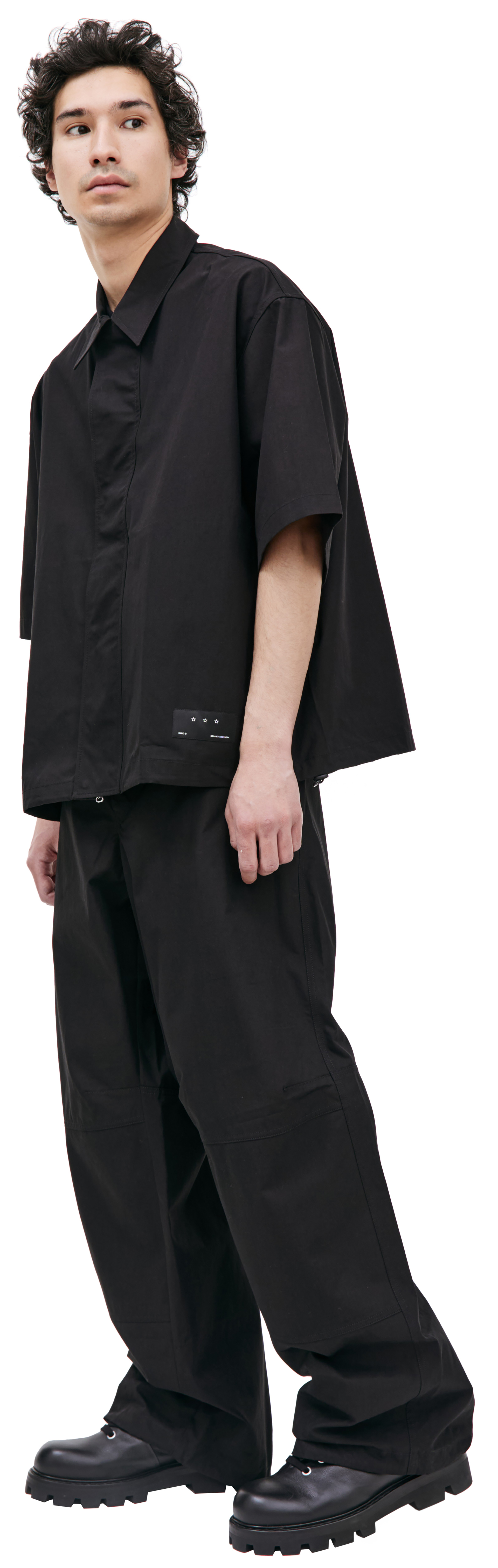 OAMC Черная рубашка с коротким рукавом