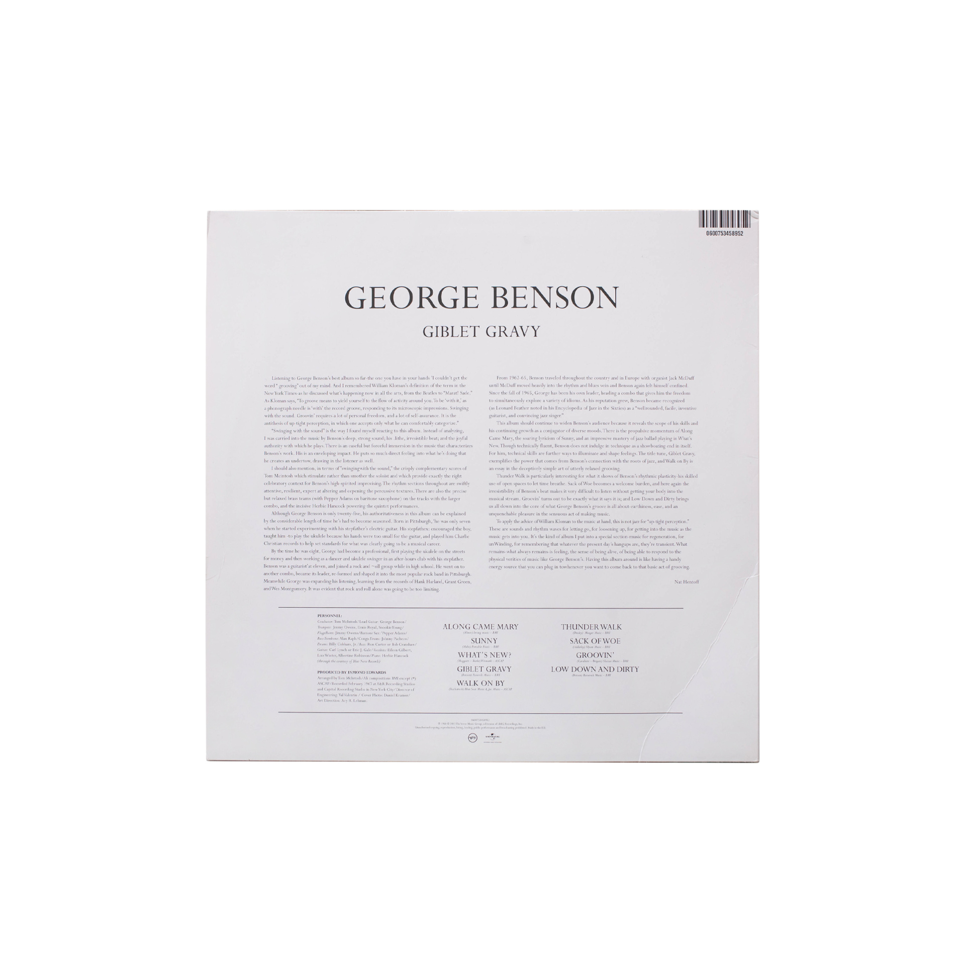  Винил George Benson - Giblet Gravy