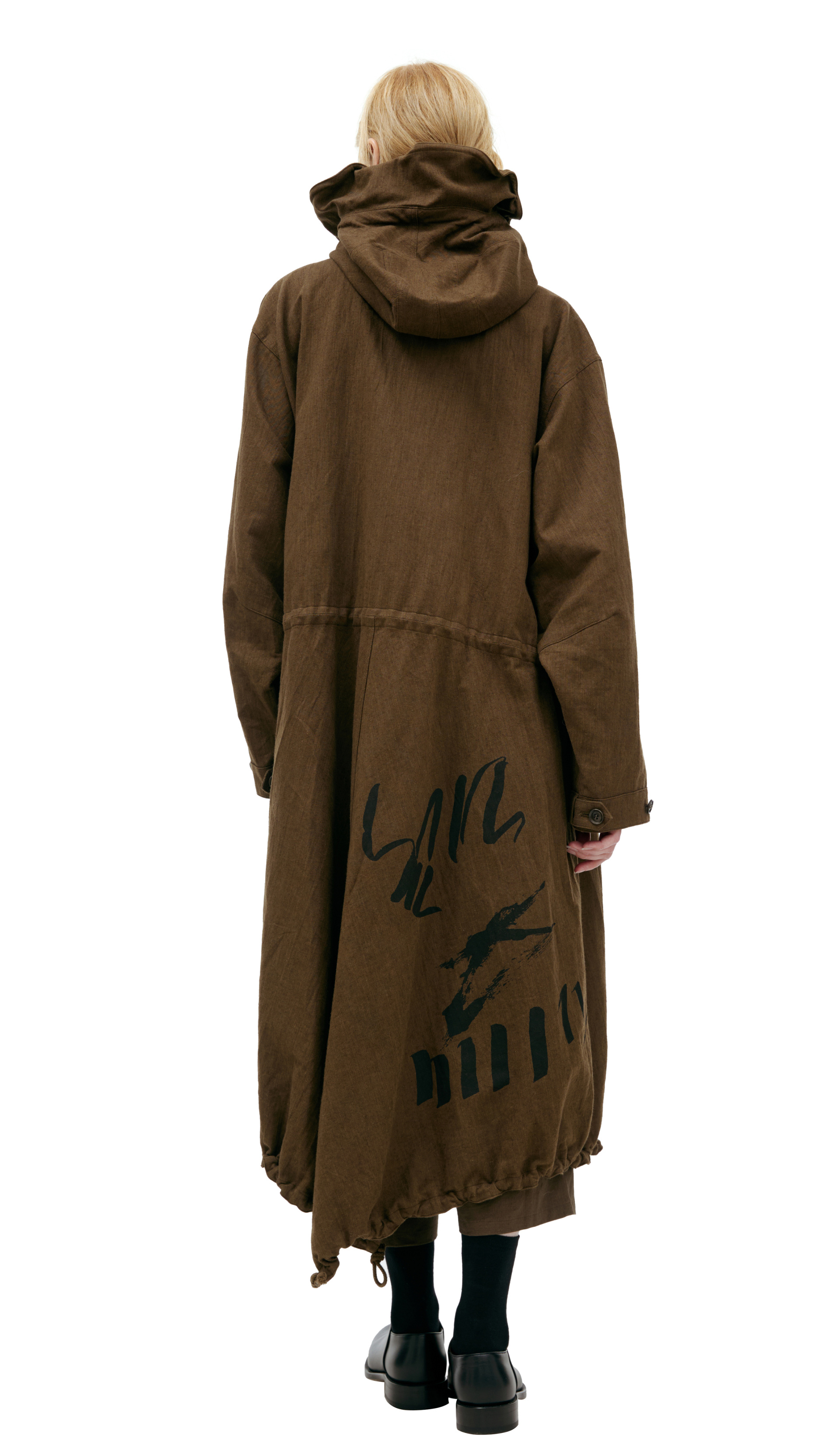 Y\'s Оверсайз парка с капюшоном