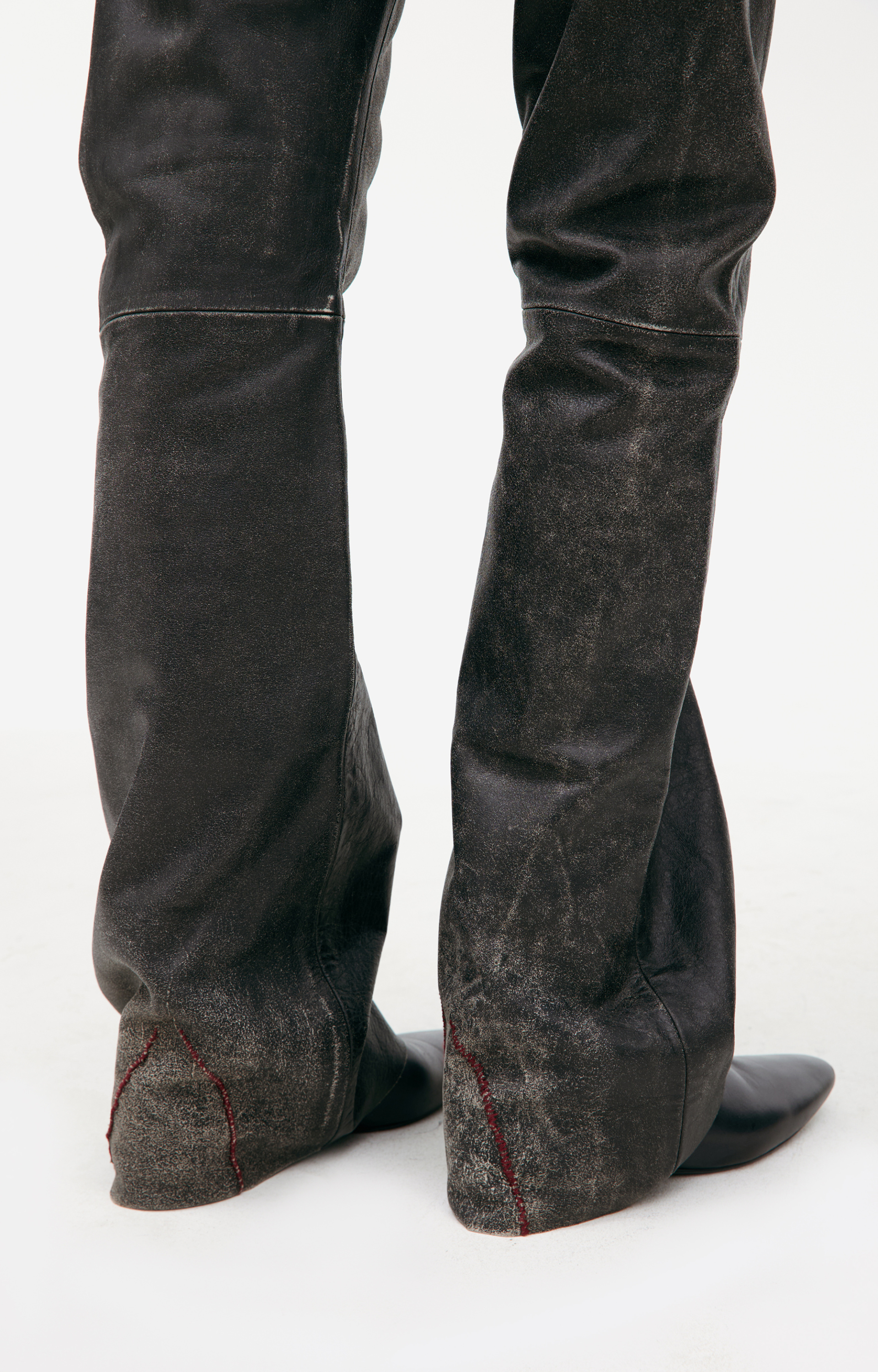 Enfants Riches Déprimés Кожаные брюки с прострочкой