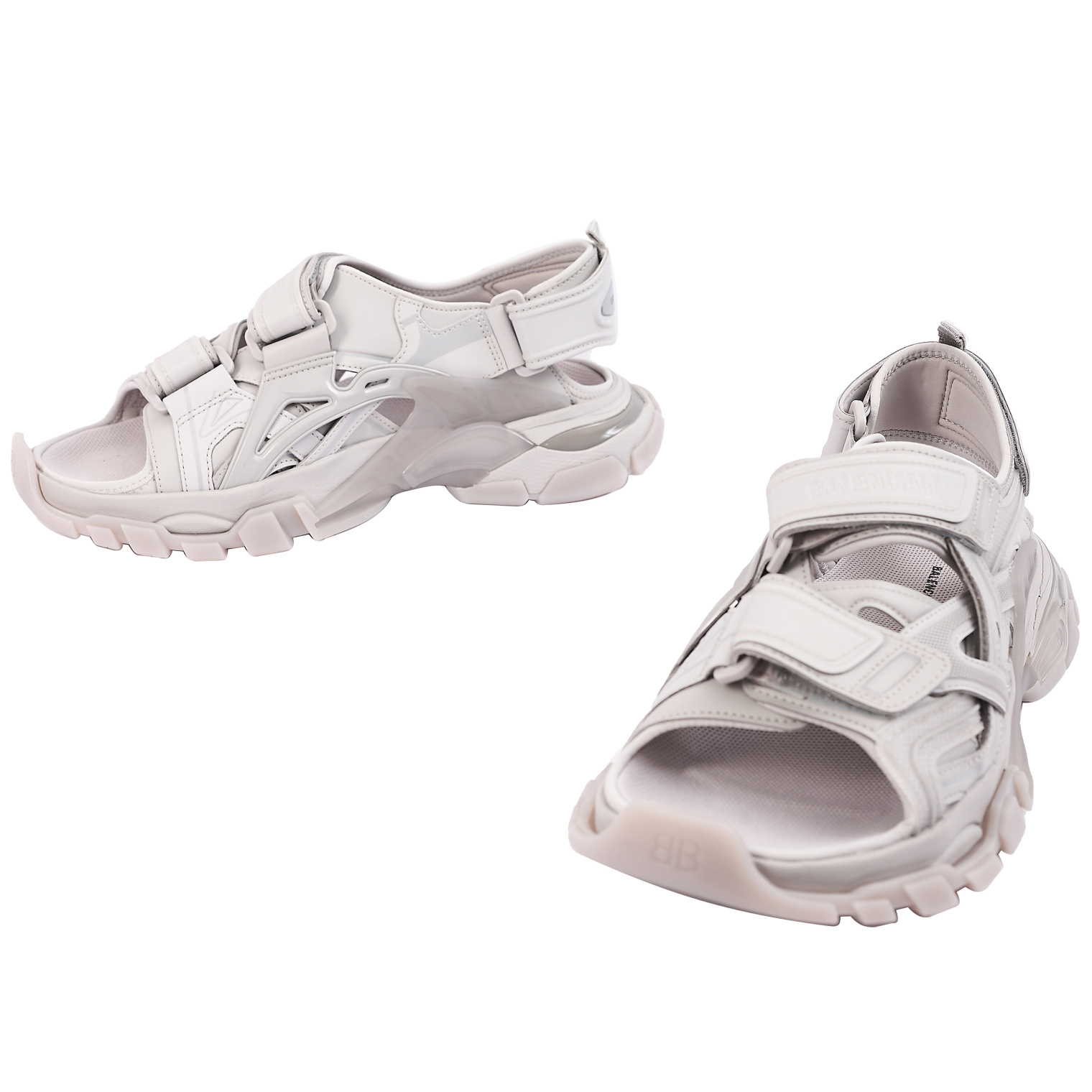 Balenciaga Сандалии Track серого цвета