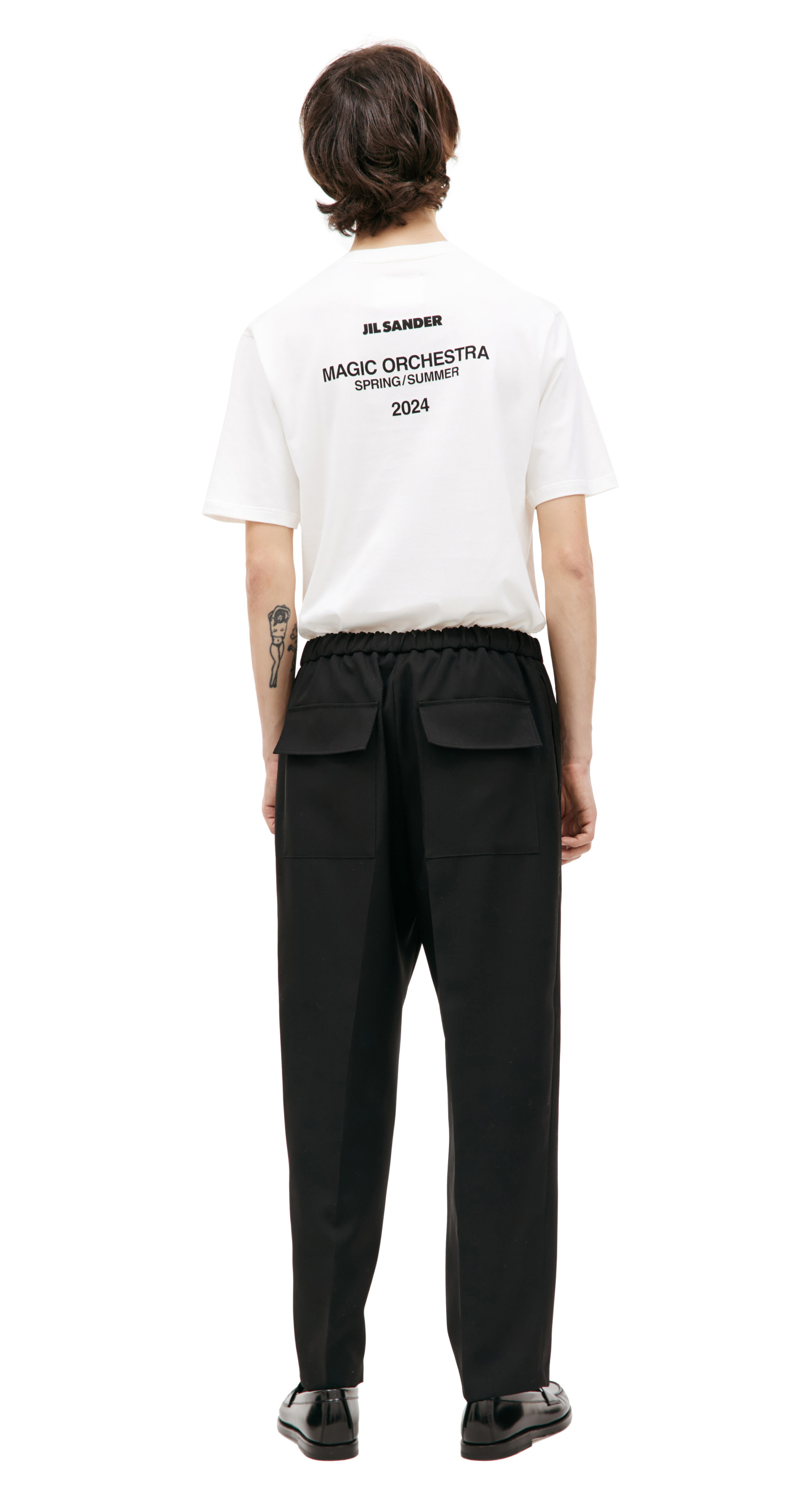 Jil Sander Шерстяные брюки со стрелками