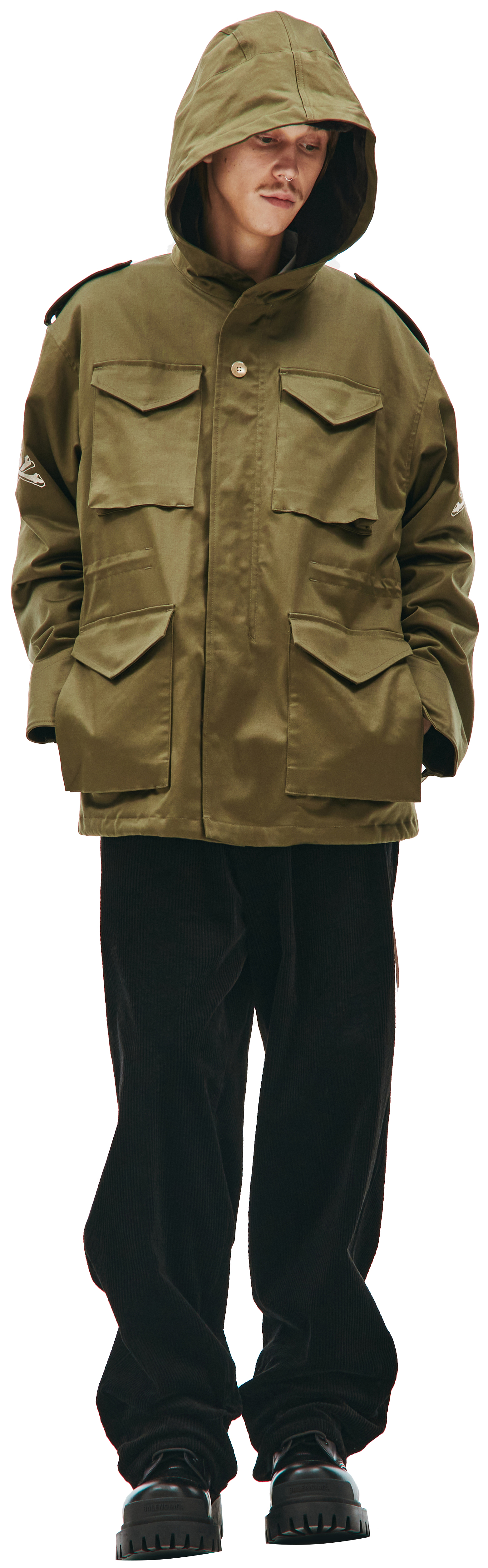 Mastermind WORLD Зеленая куртка с карамнами и логотипом