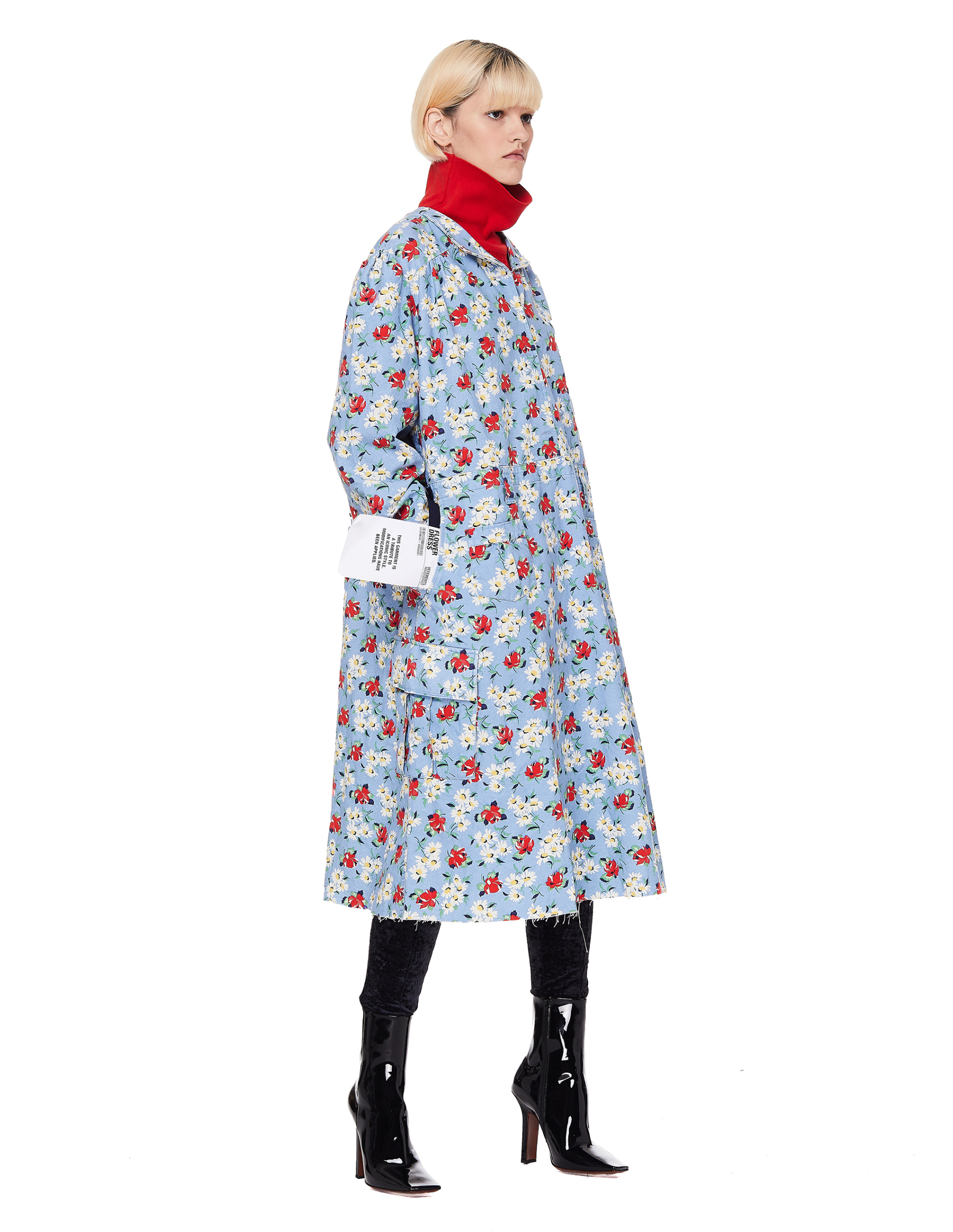 VETEMENTS Ботильоны Boomerang из лакированной кожи