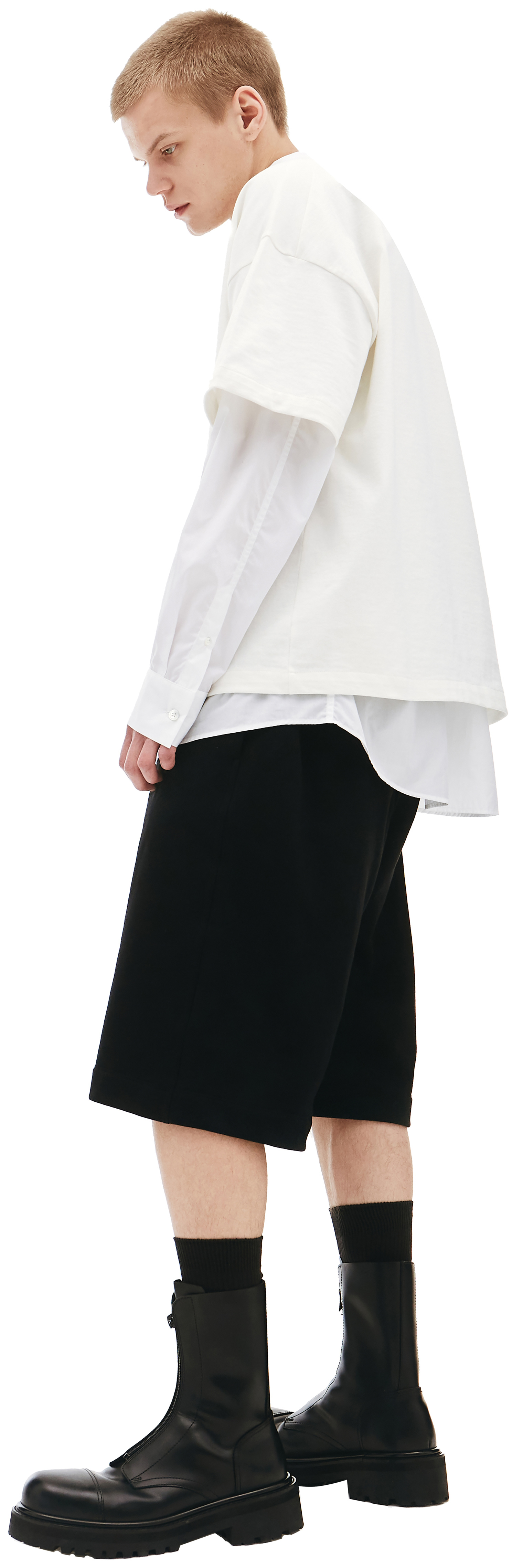 Jil Sander Футболка молочного цвета с логотипом
