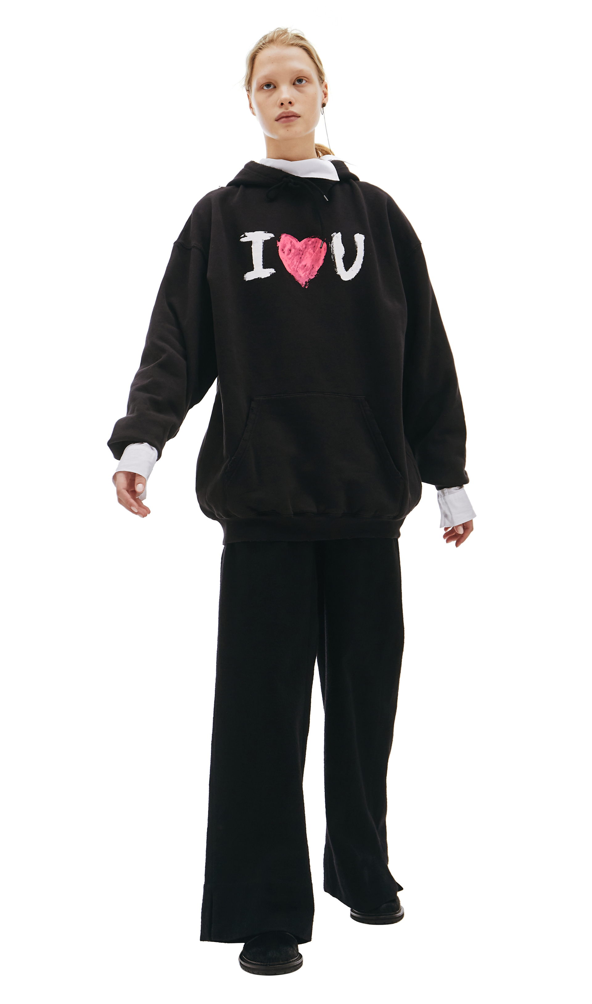 Balenciaga Худи с принтом I Love U