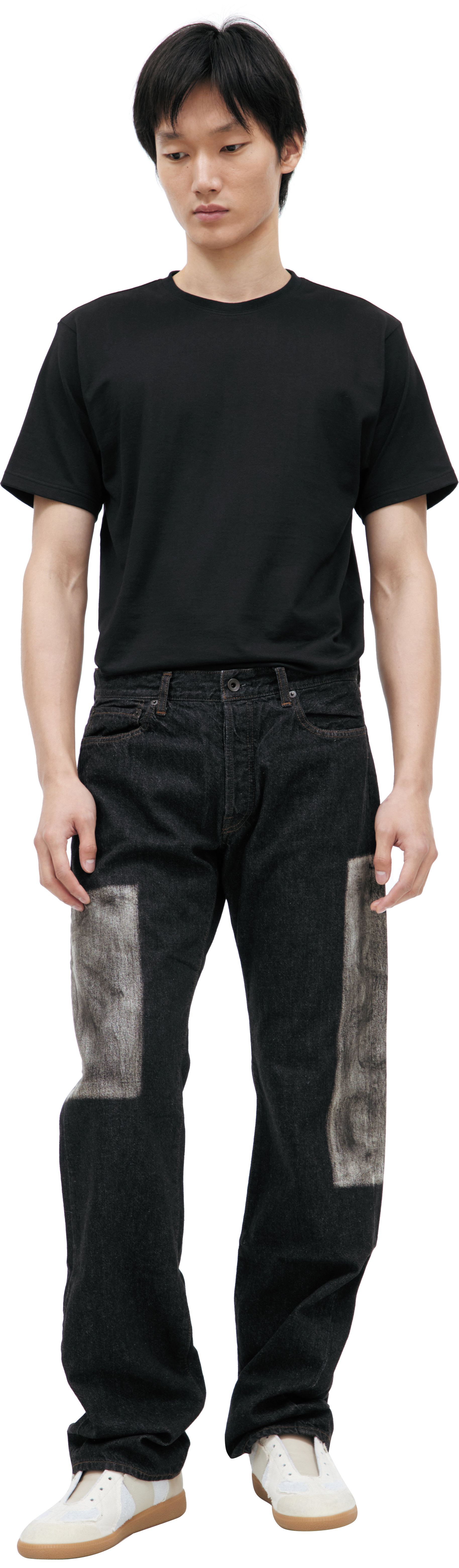 Yohji Yamamoto Джинсы с принтом