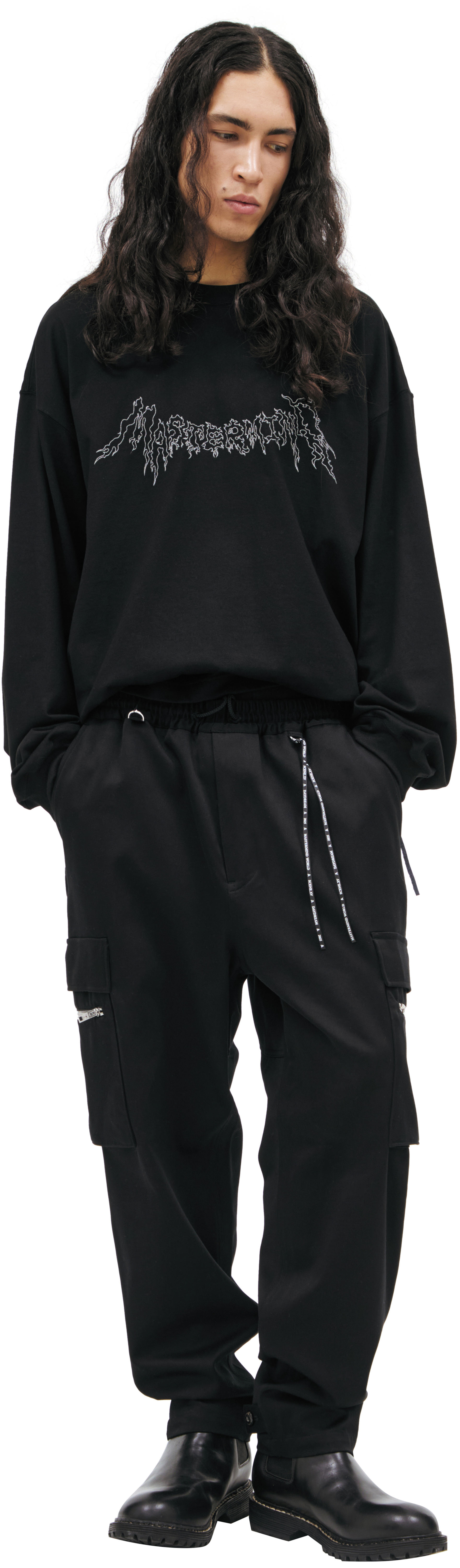 Mastermind WORLD Брюки с вышитыми черепами