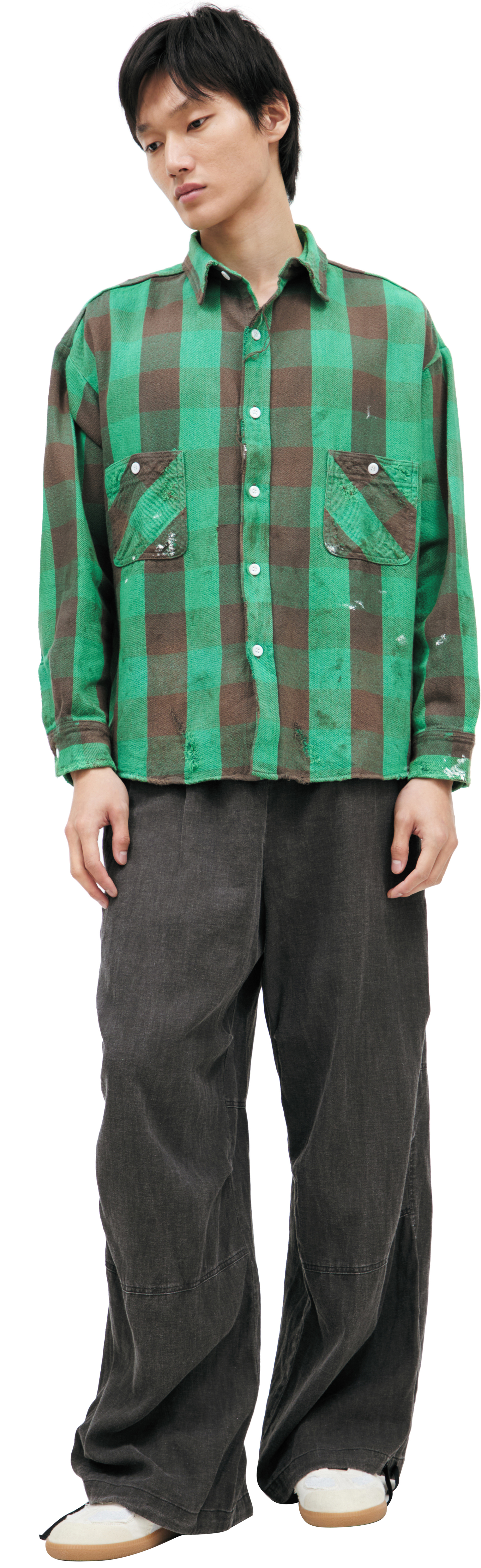 Saint Mxxxxxx Хлопковая рубашка в клетку