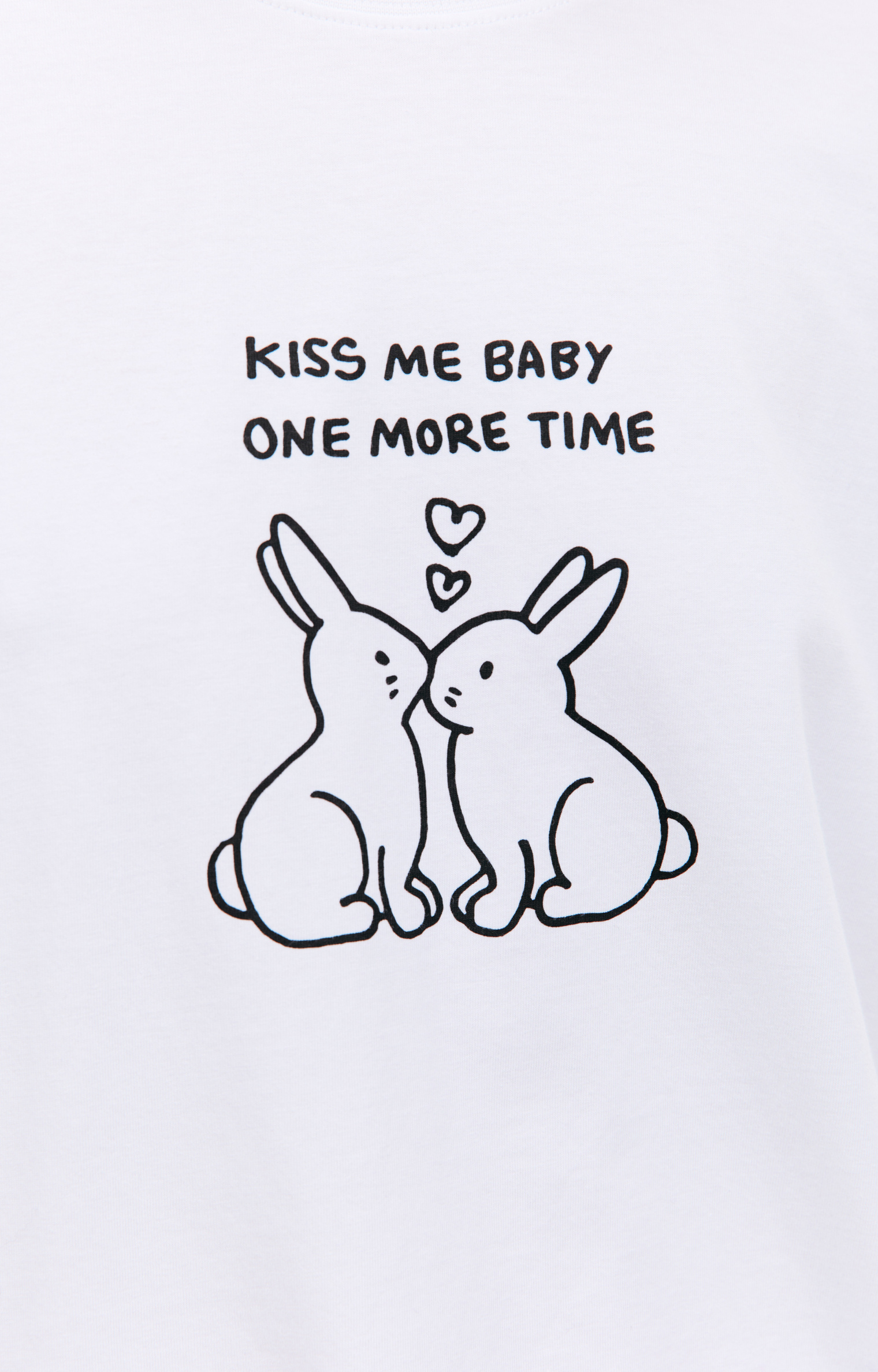 VETEMENTS Оверсайз футболка Kissing Bunnies