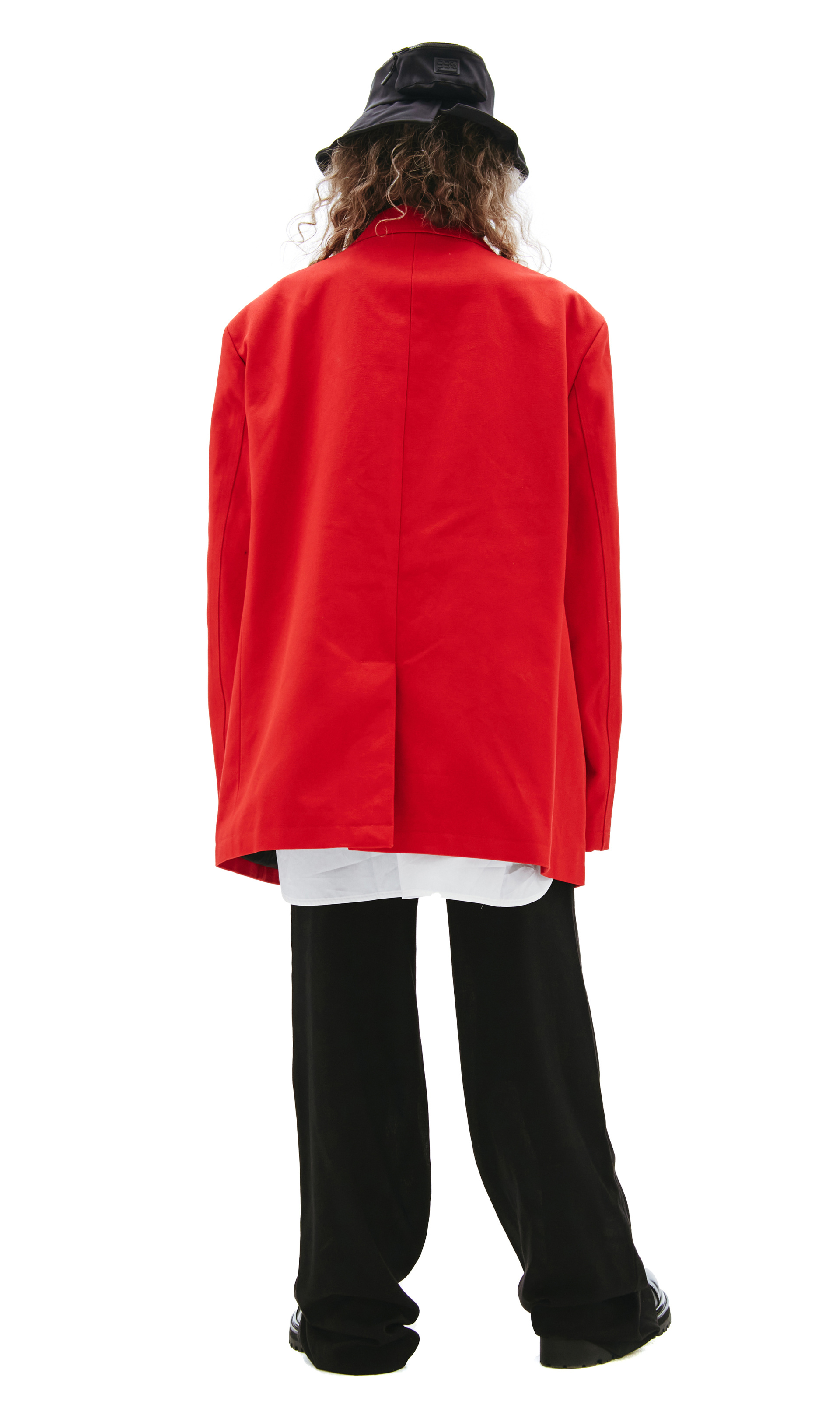 Raf Simons Красный оверсайз пиджак