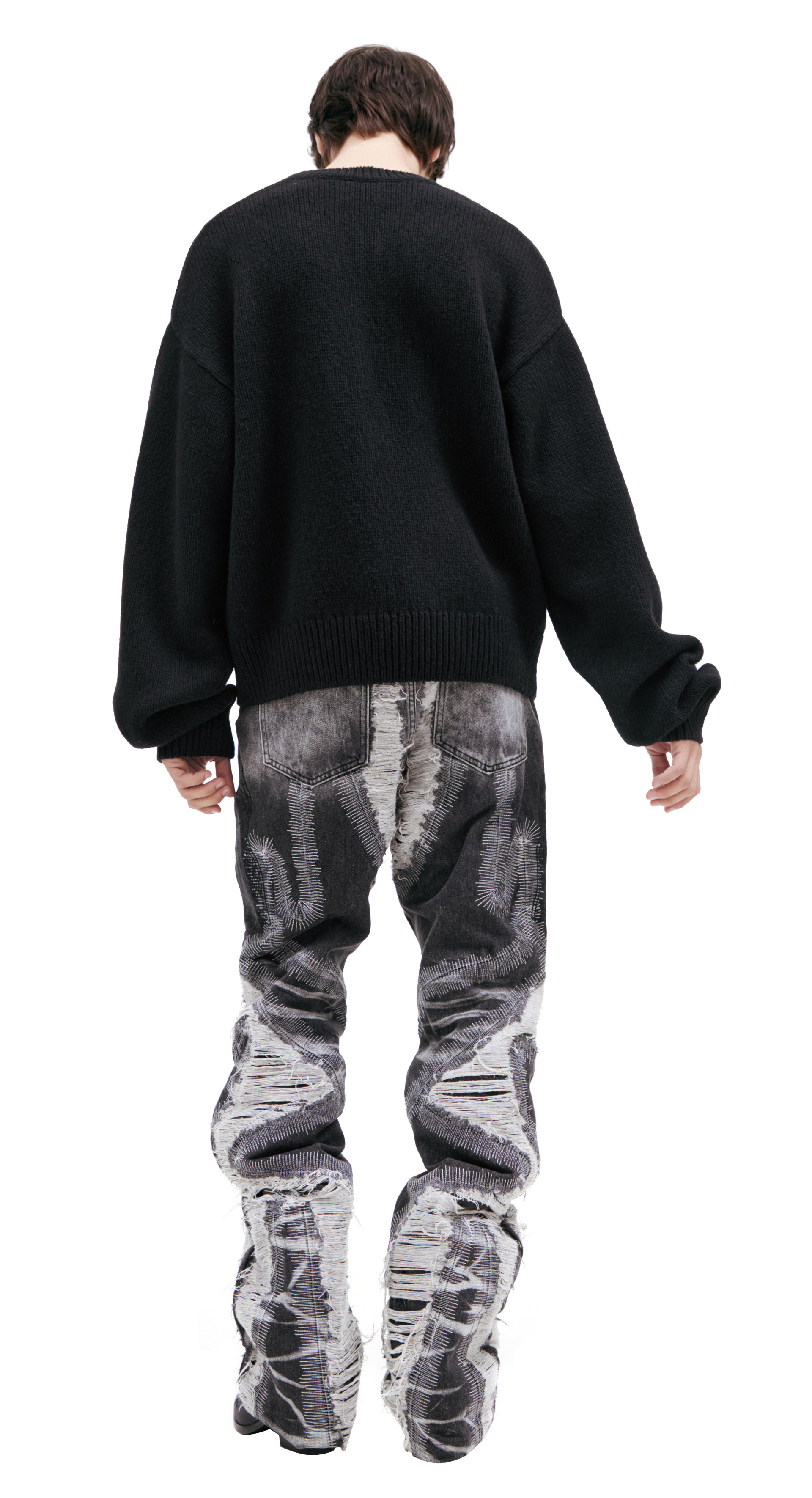 Heliot Emil Черный свитер из шерсти