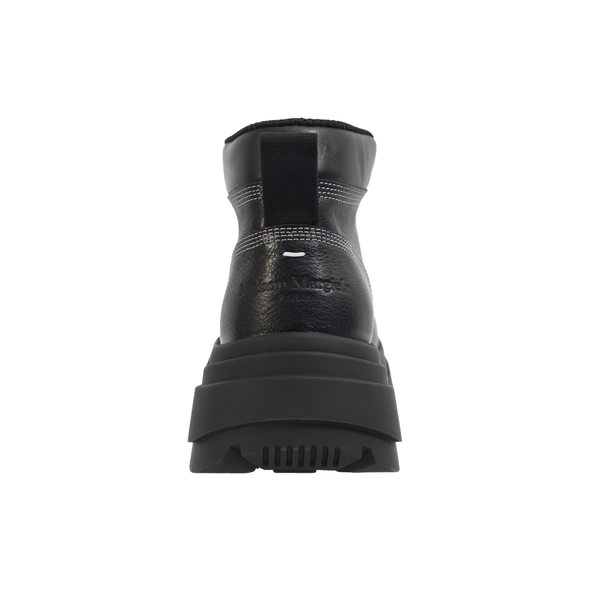 Maison Margiela Кожаные ботинки на массивной подошве