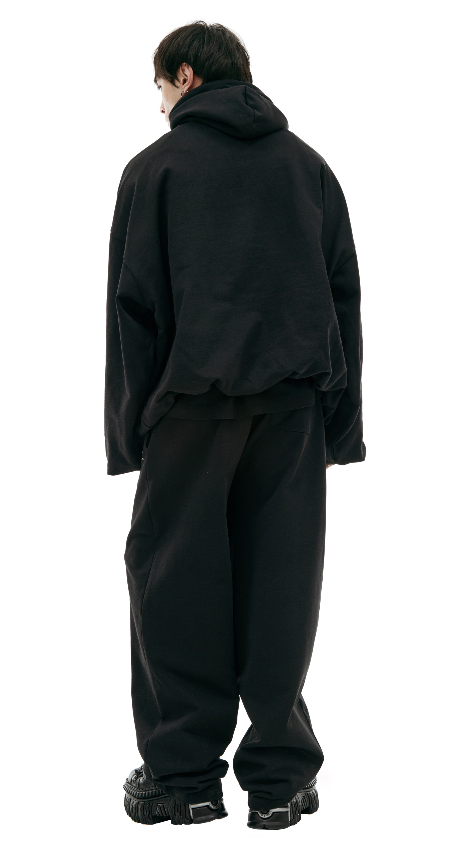 VETEMENTS Черное худи с логотипом