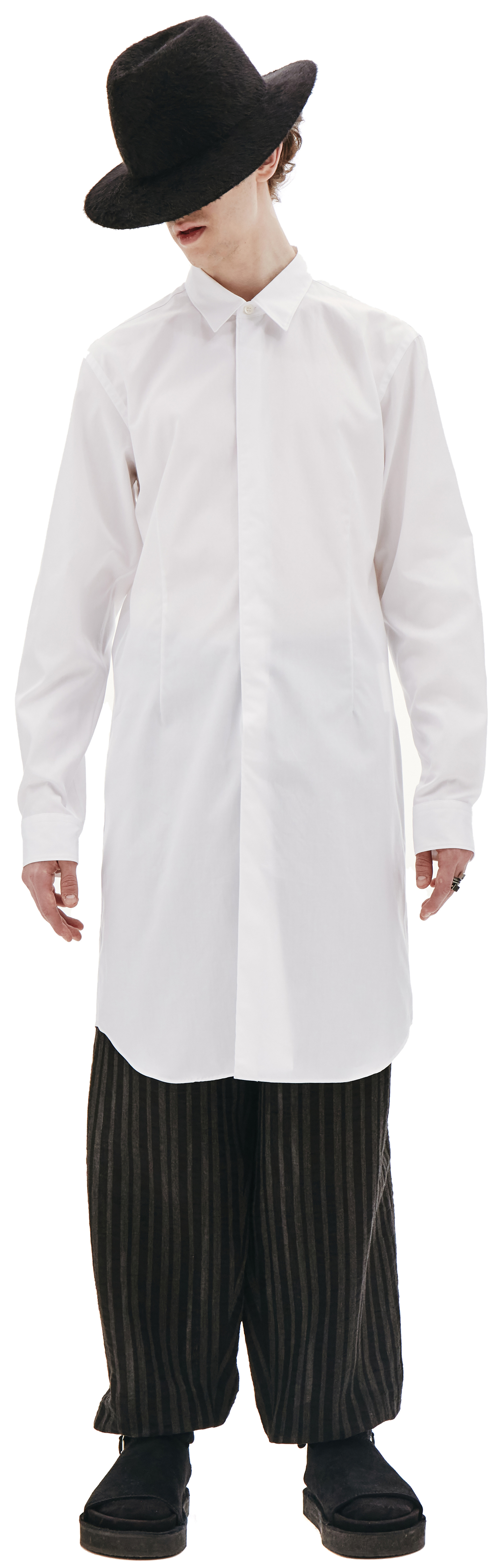 Comme des Garcons Homme plus Белая хлопковая футболка