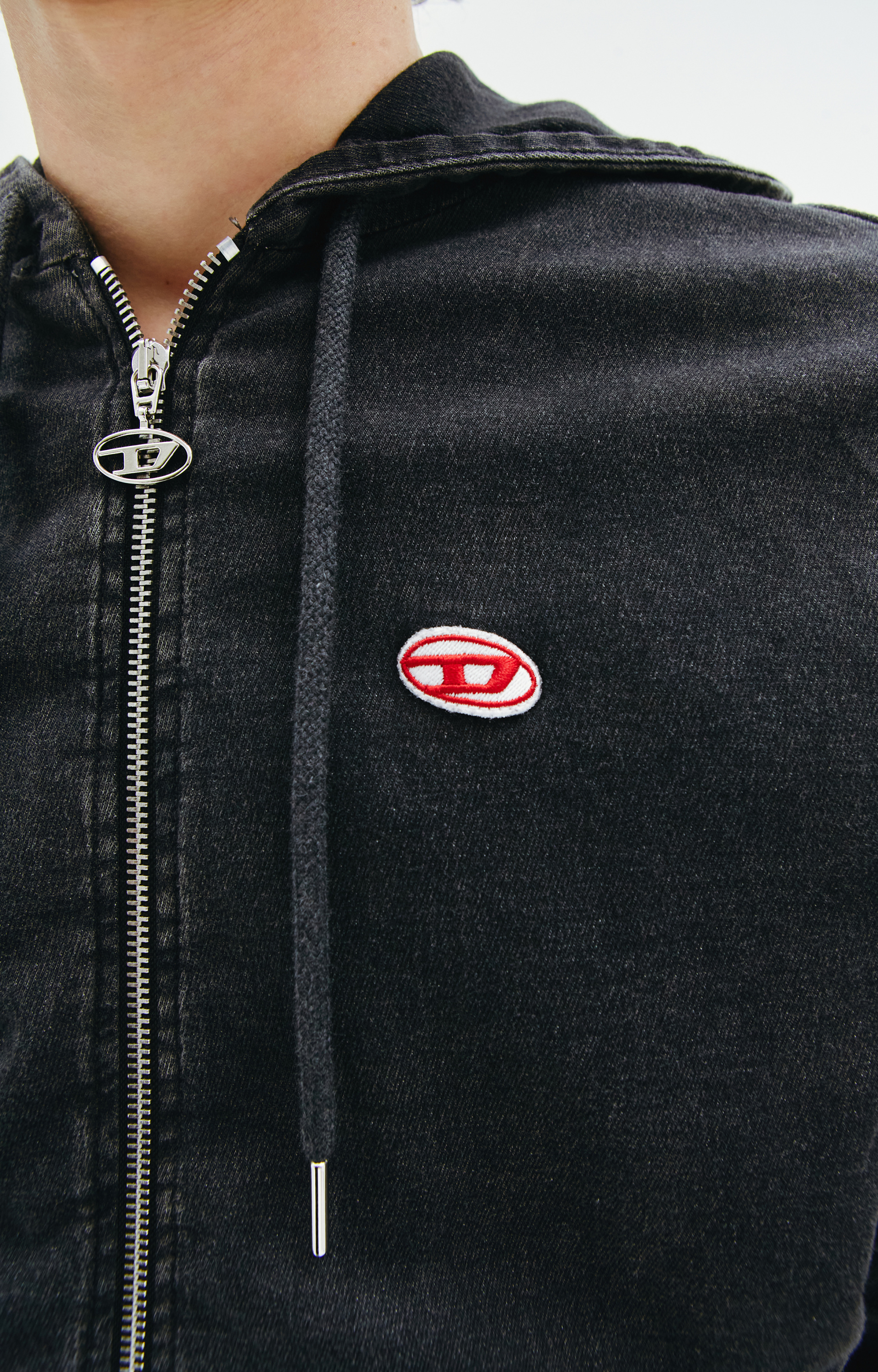 Diesel Джинсовое худи D-GIR на молнии