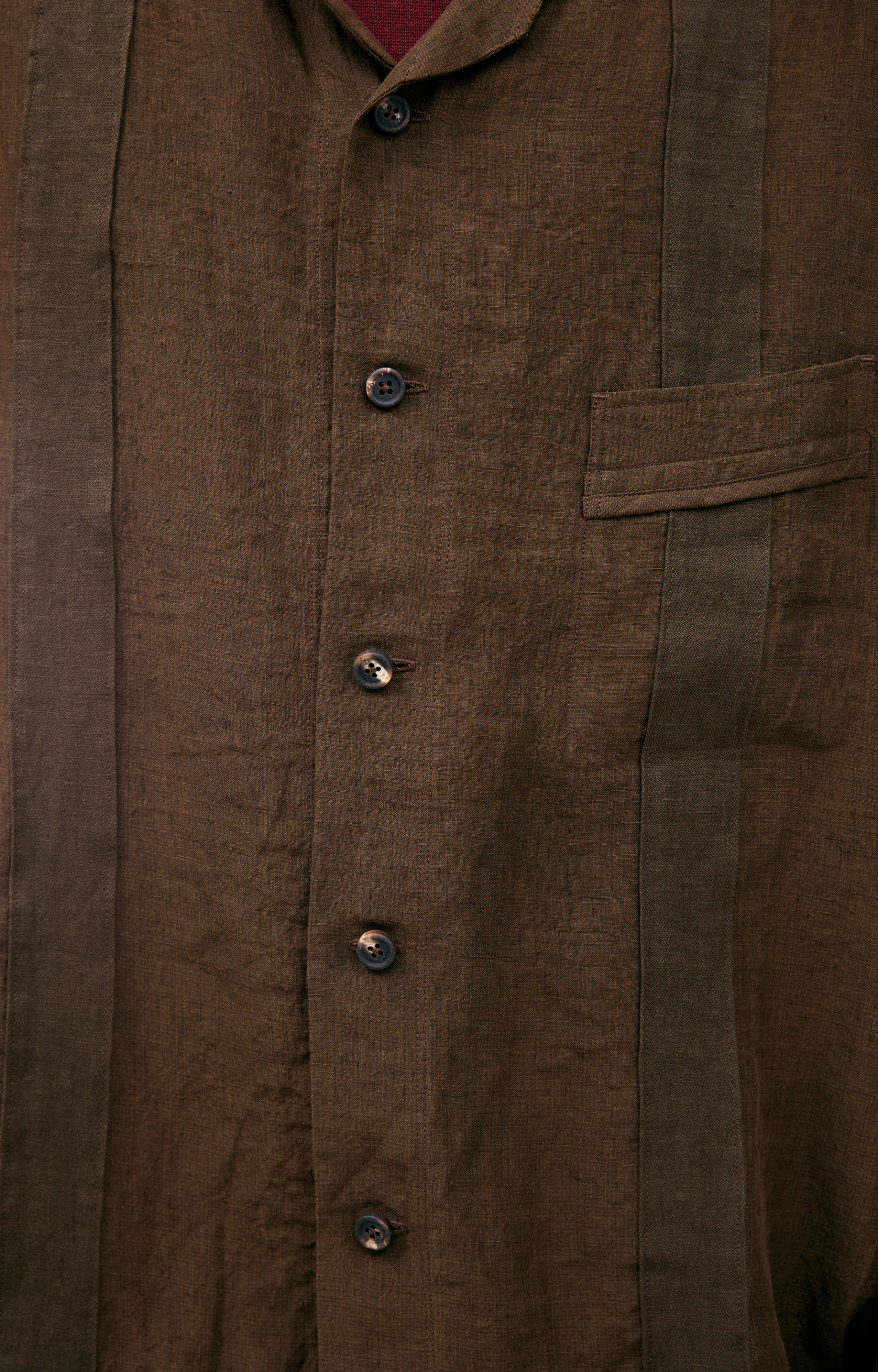 Ziggy Chen Рубашка с накладным карманом