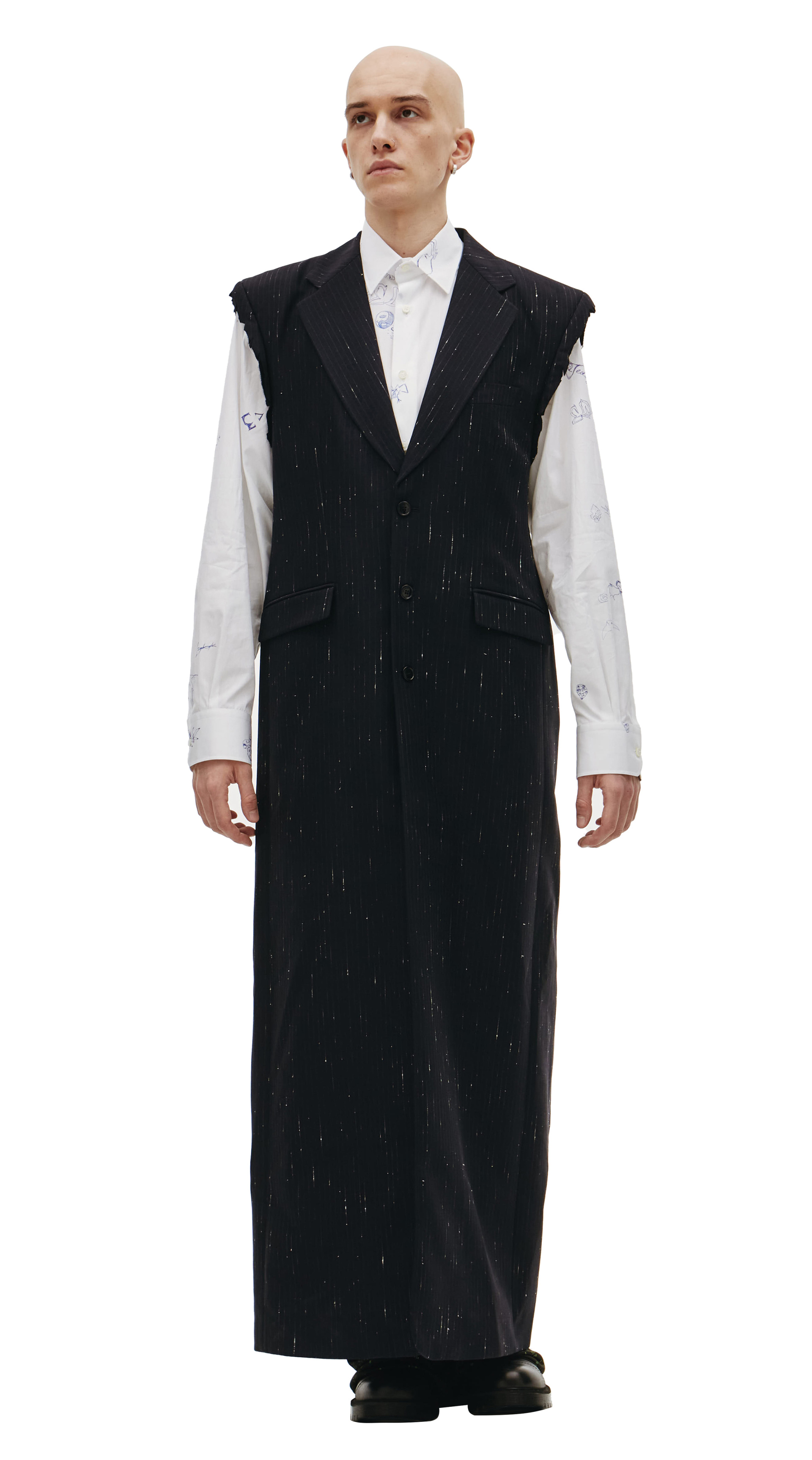 VETEMENTS Длинный пиджак без рукавов