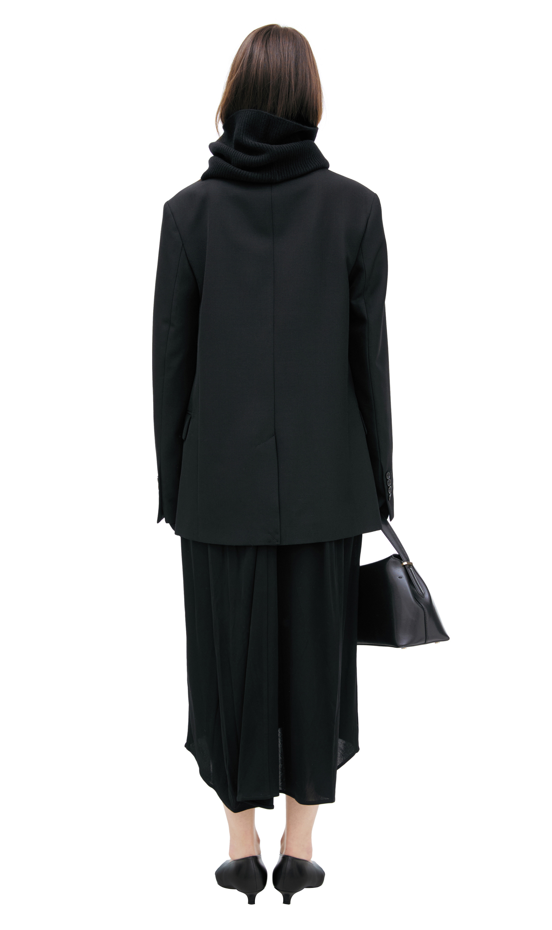 TOTEME Пиджак-252-WRZ0049-FB0026 классический одна пуговица,полиэстер и шерсть,