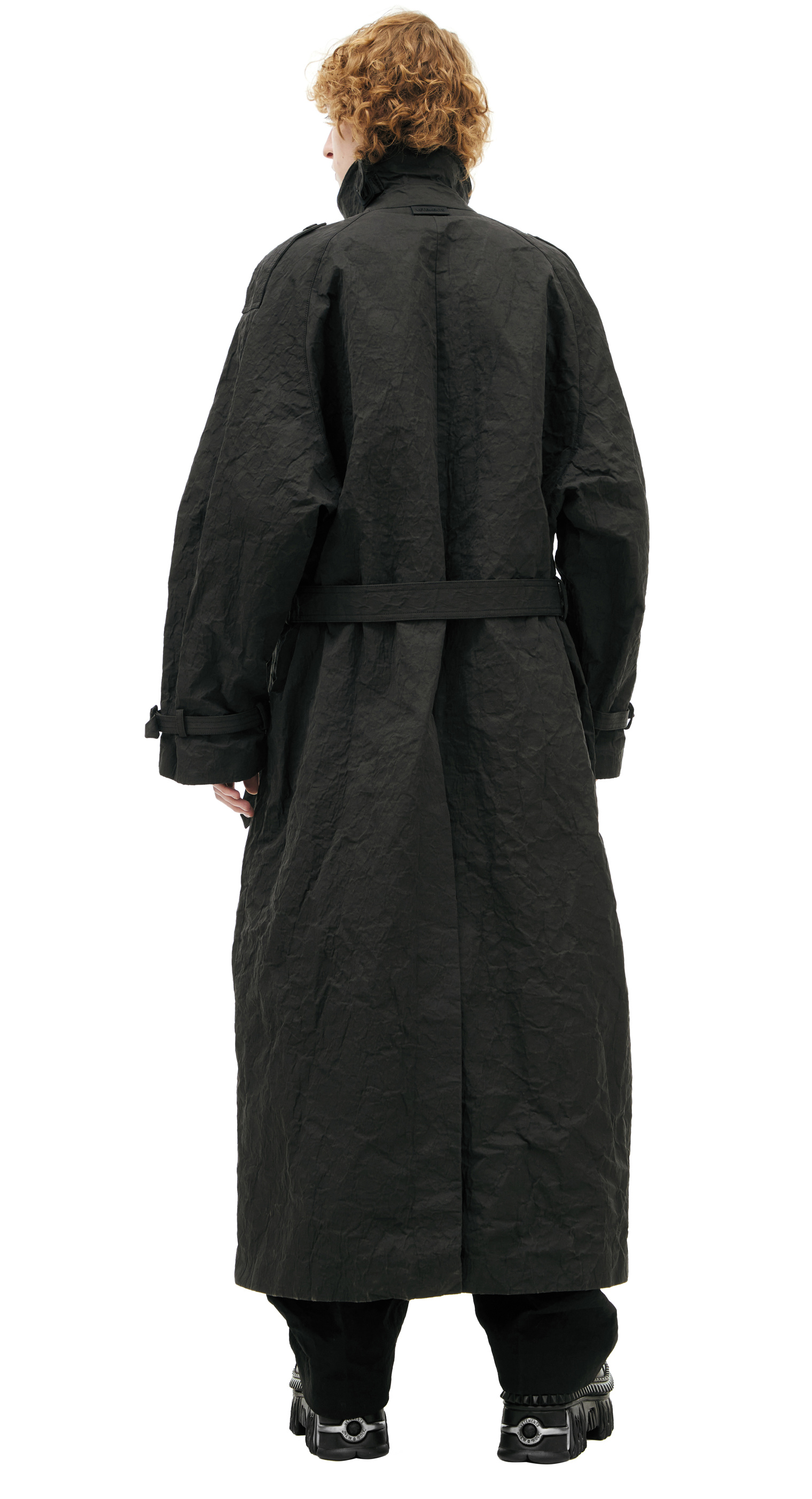 VETEMENTS Двубортный тренч с поясом