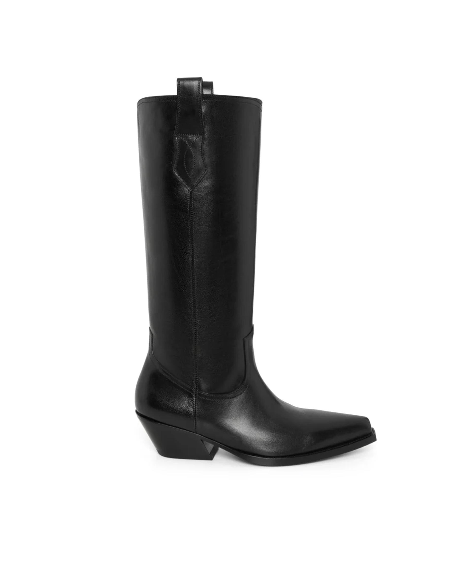 Ann Demeulemeester Кожаные сапоги SAL POINTY RIDING