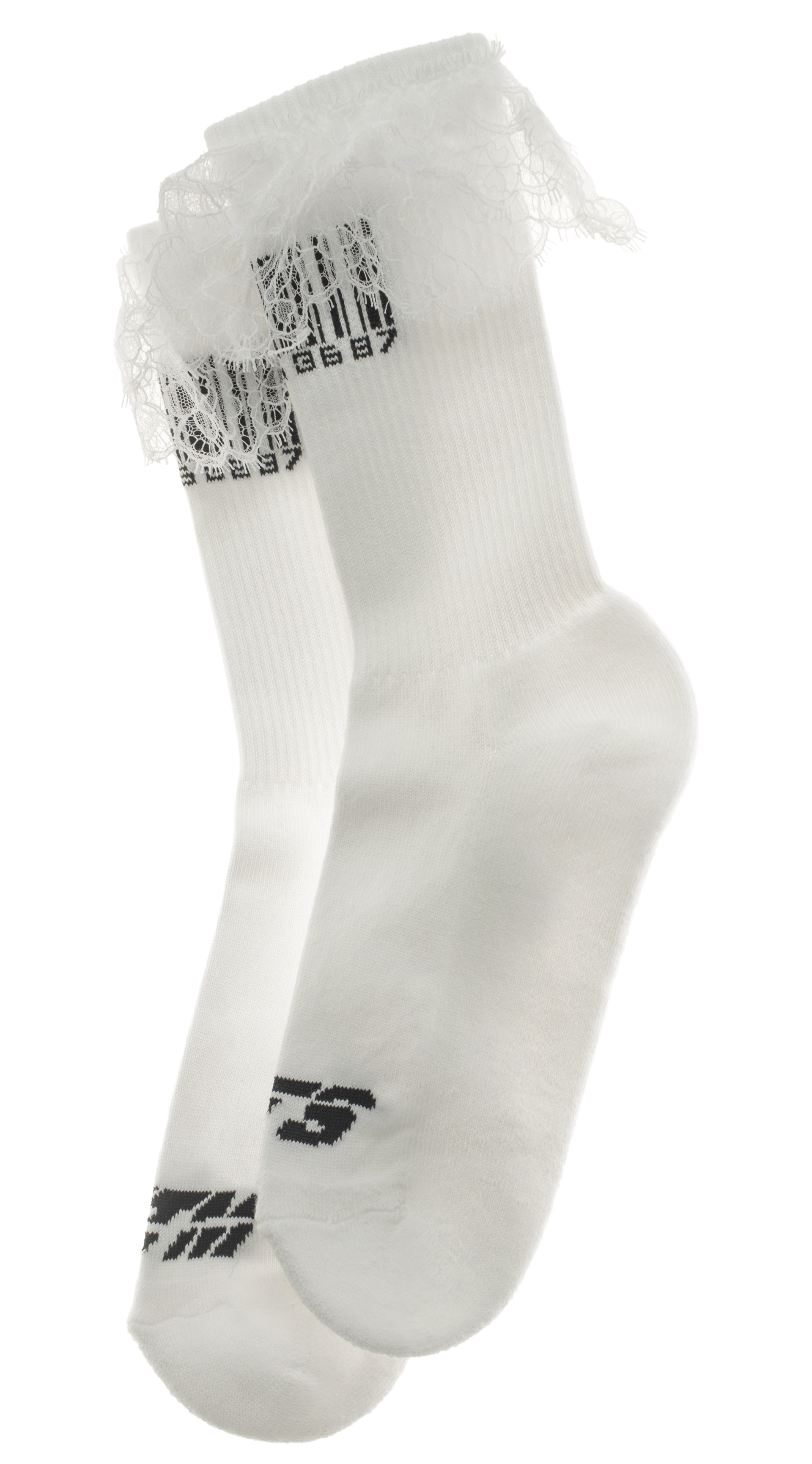 VTMNTS Носки с принтом штрихкода и рюшами