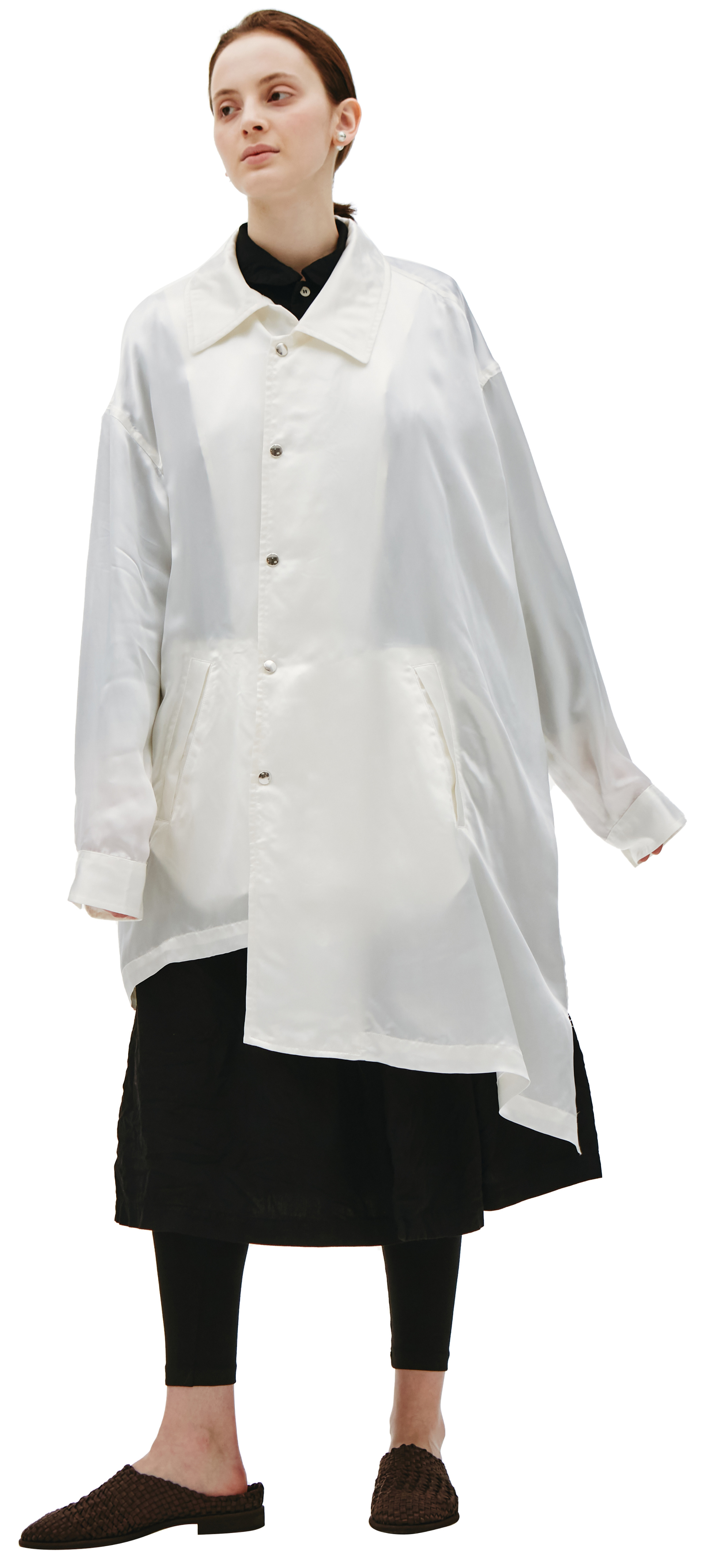 Comme des Garcons Homme plus Асимметричное пальто на кнопках