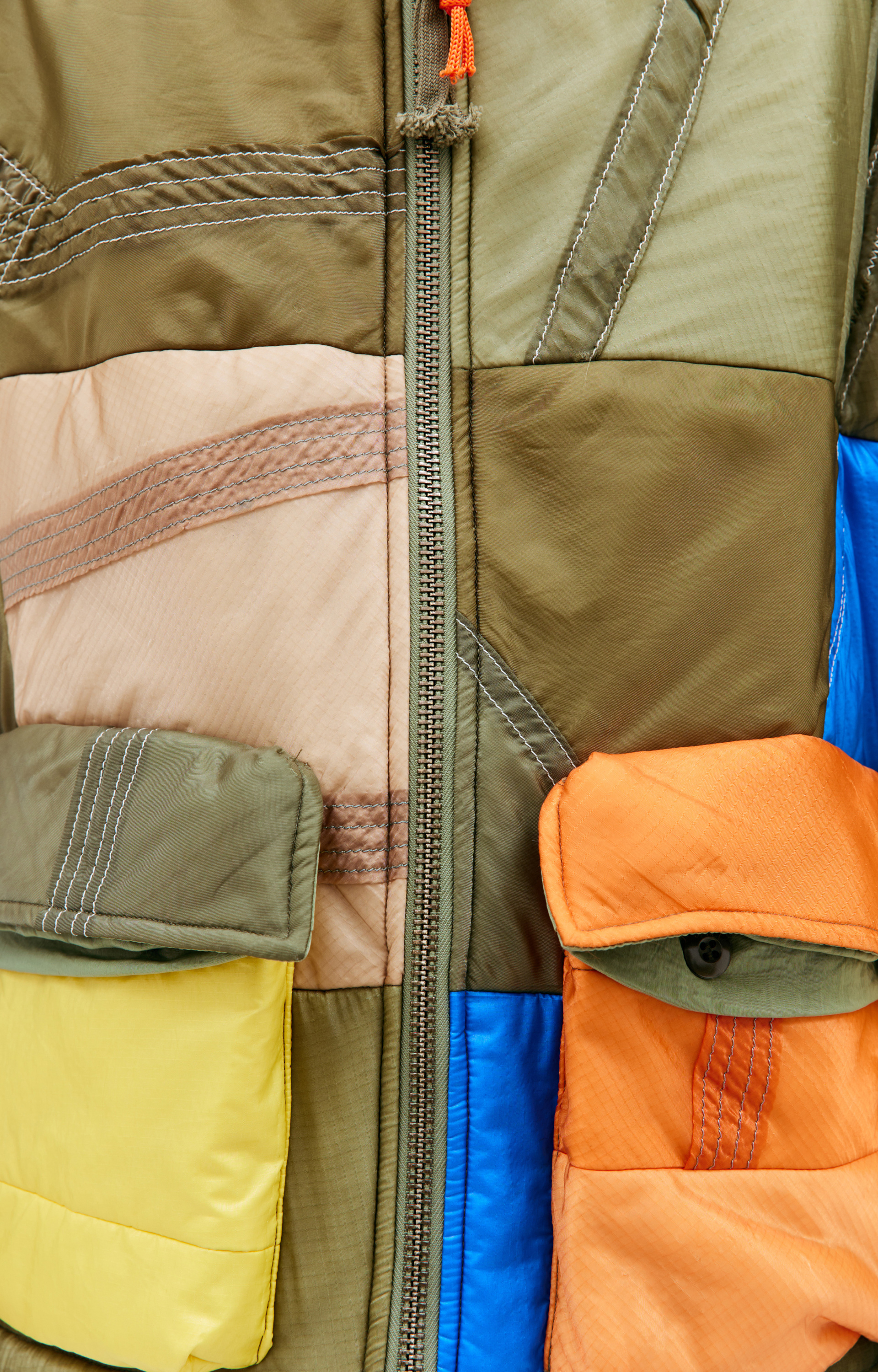 Greg Lauren Куртка пэчворк с капюшоном