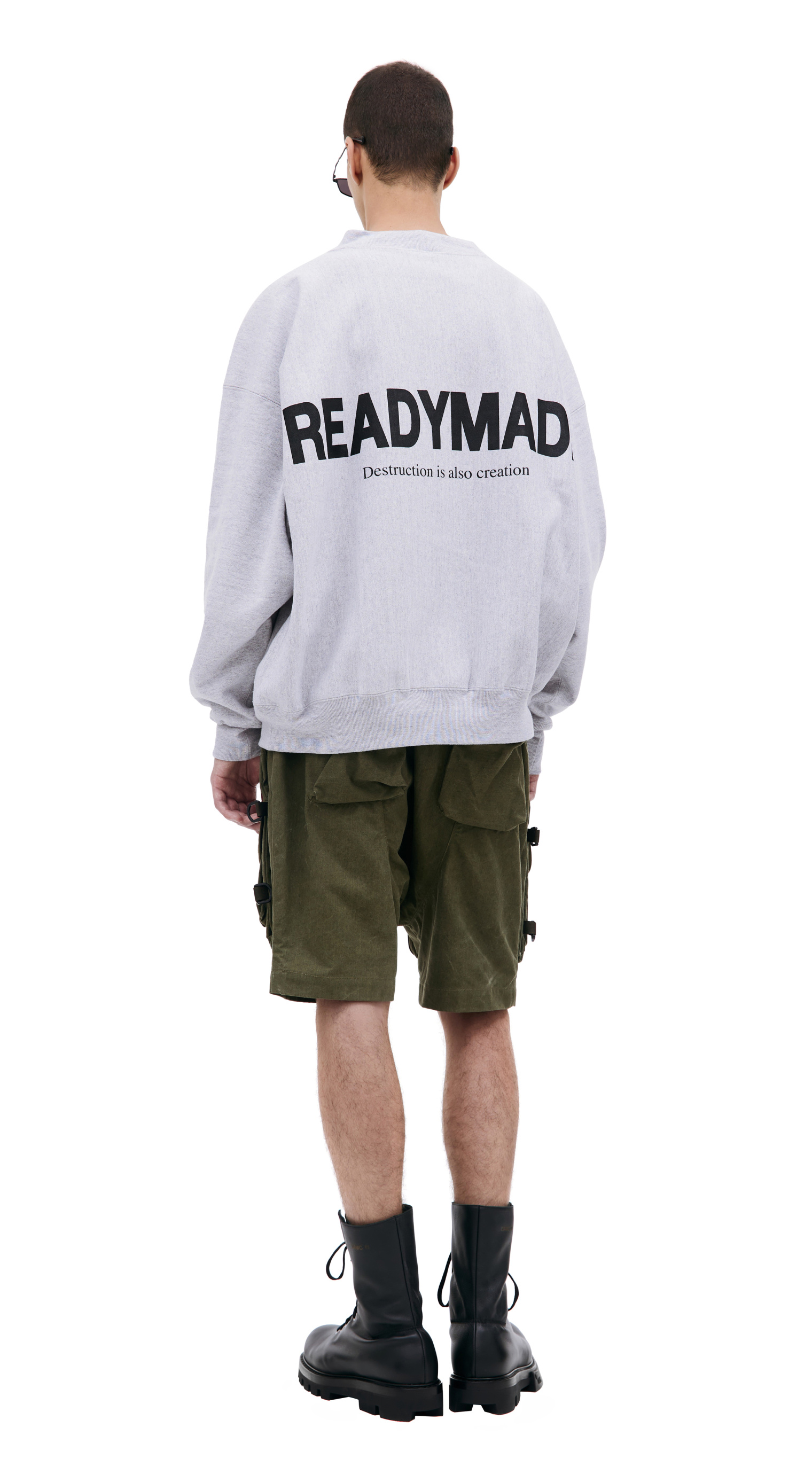 Readymade Серый свитшот с логотипом