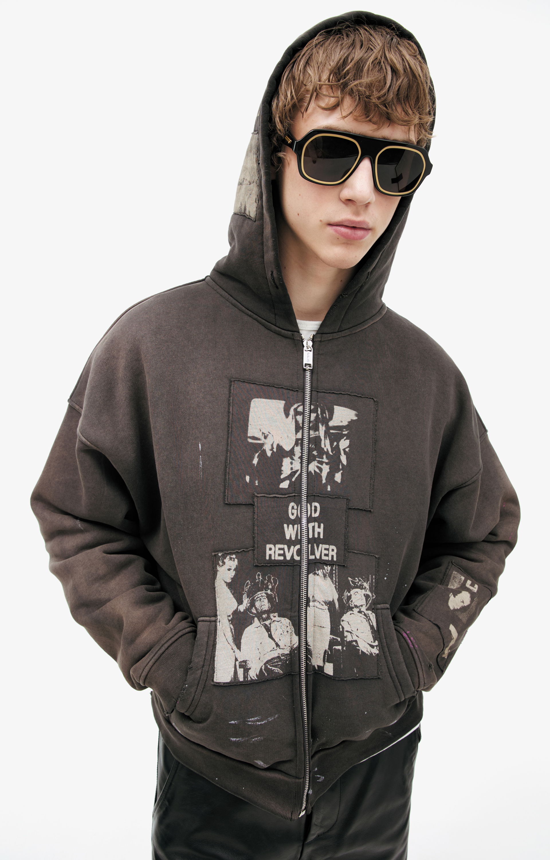 Enfants Riches Déprimés Хлопковое худи на молнии