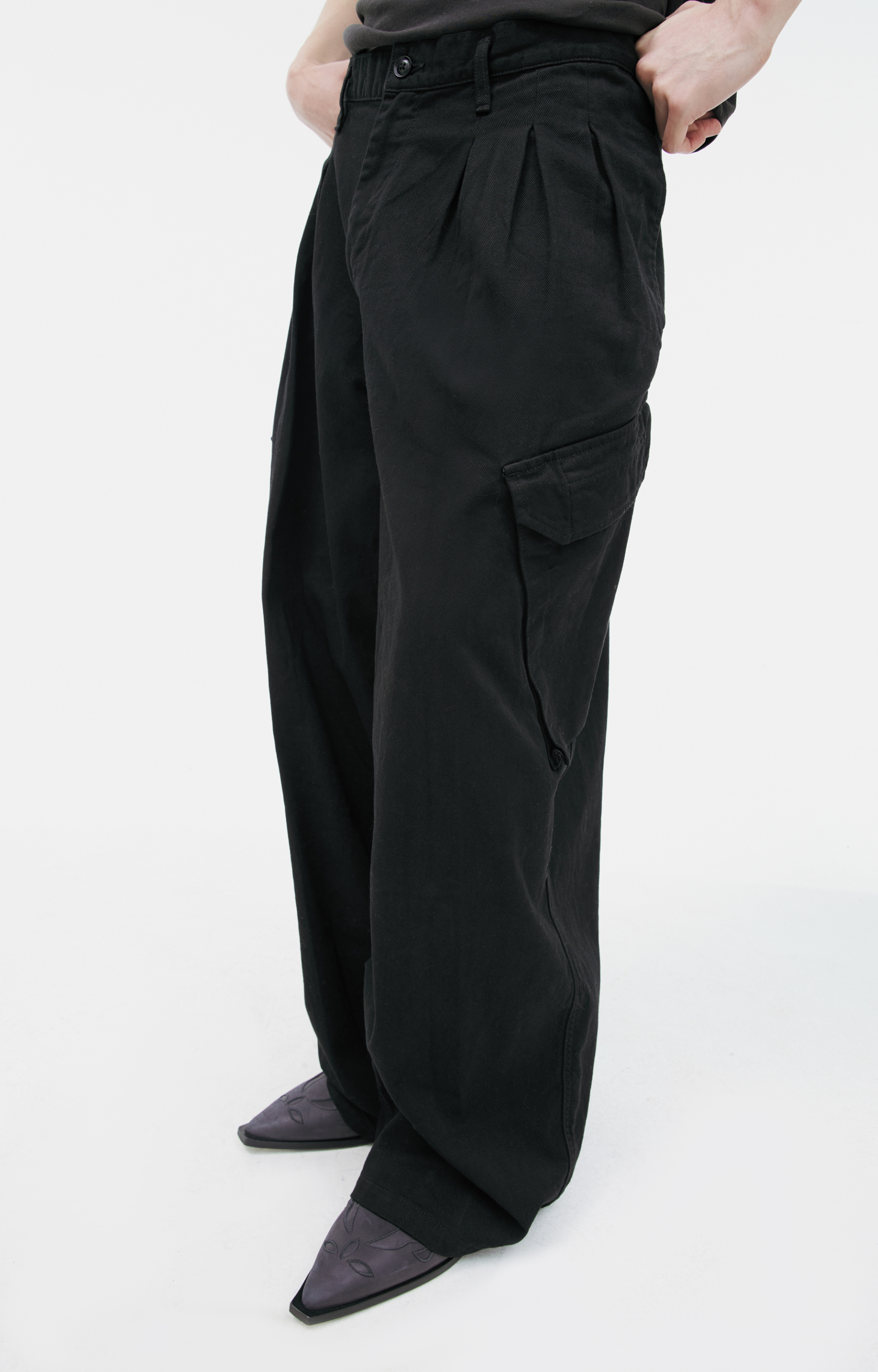 Yohji Yamamoto Широкие брюки карго
