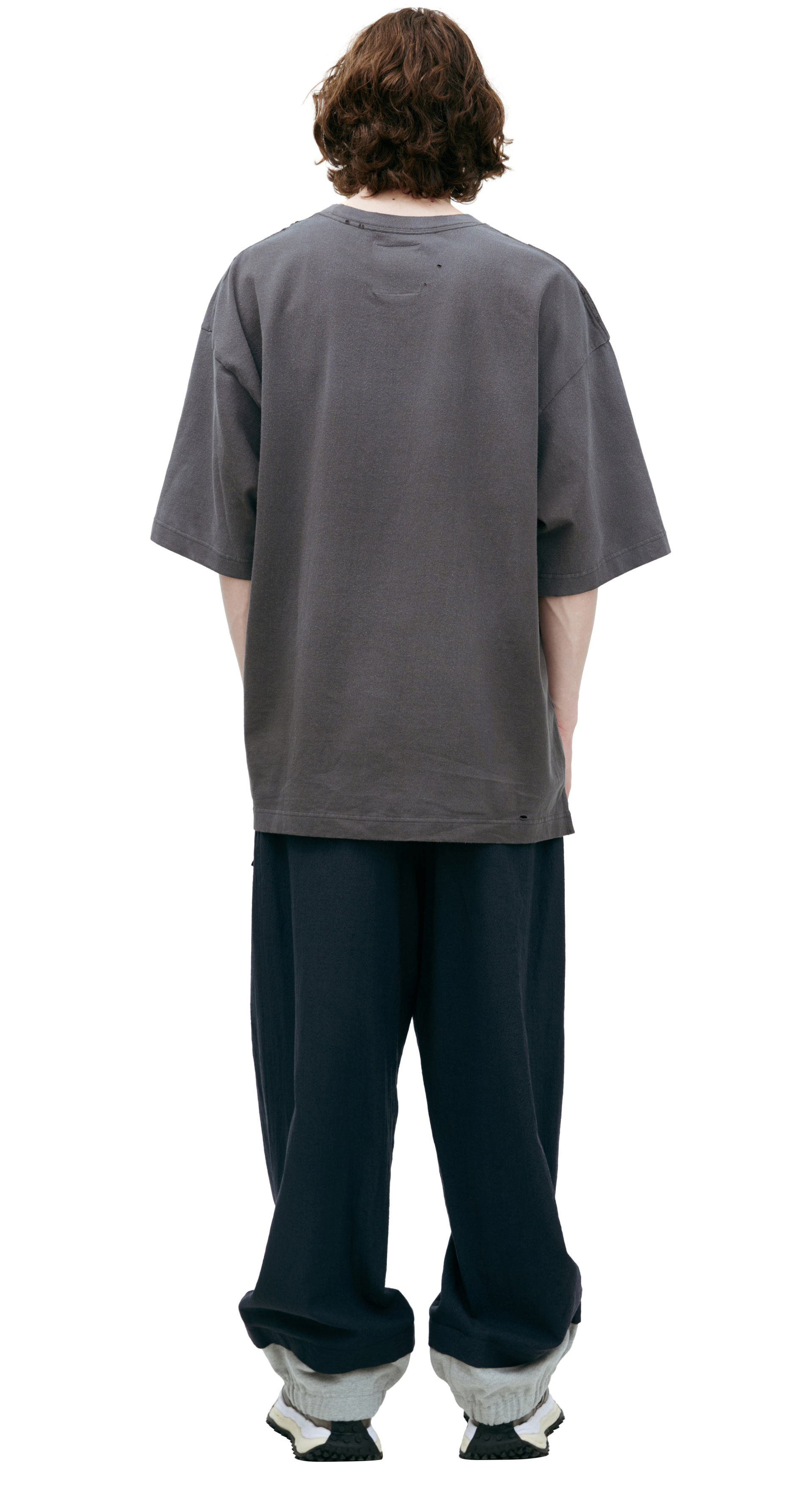 Maison Mihara Yasuhiro Хлопковая футболка с принтом