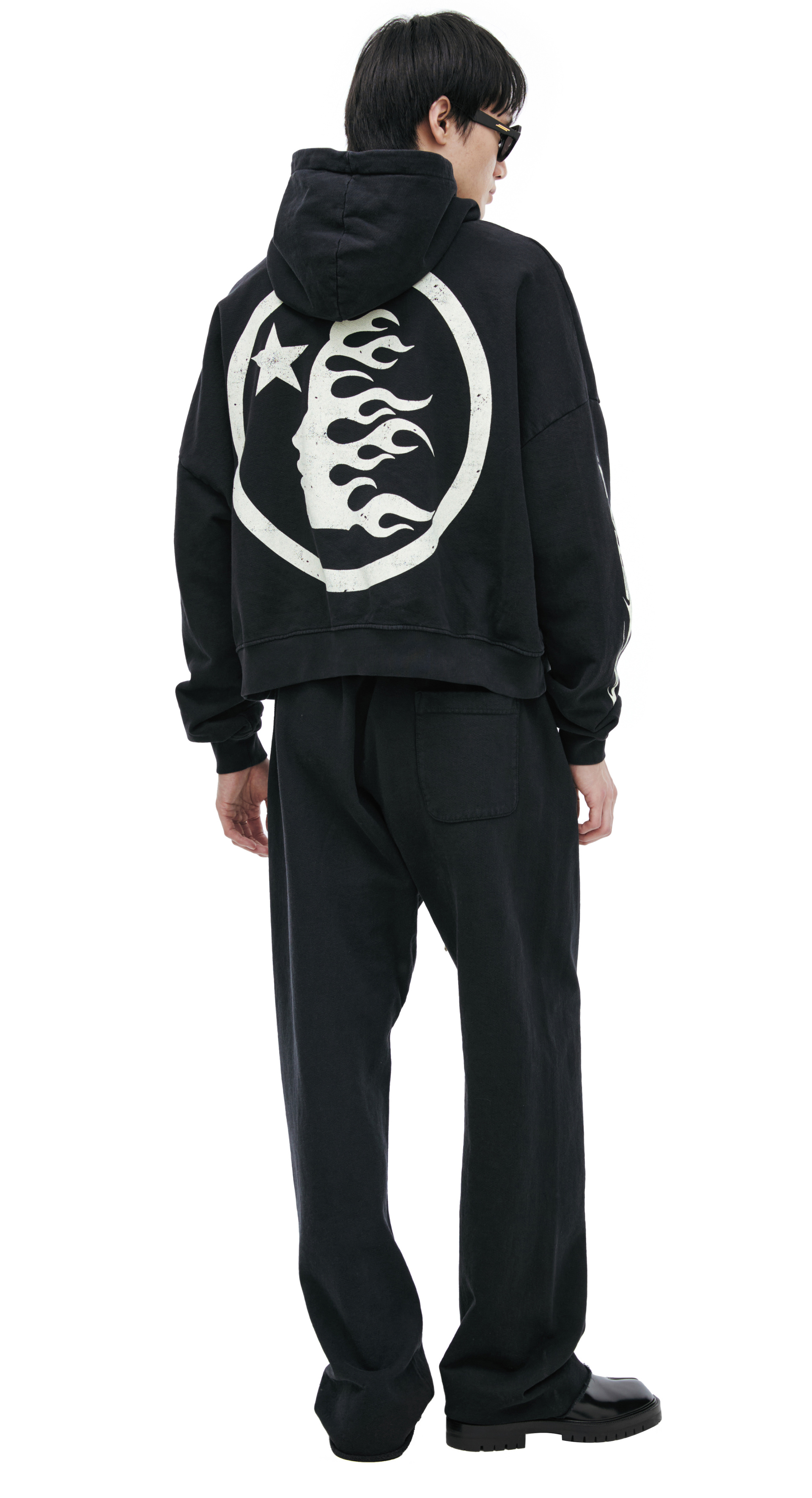 Hellstar Черное худи с принтом