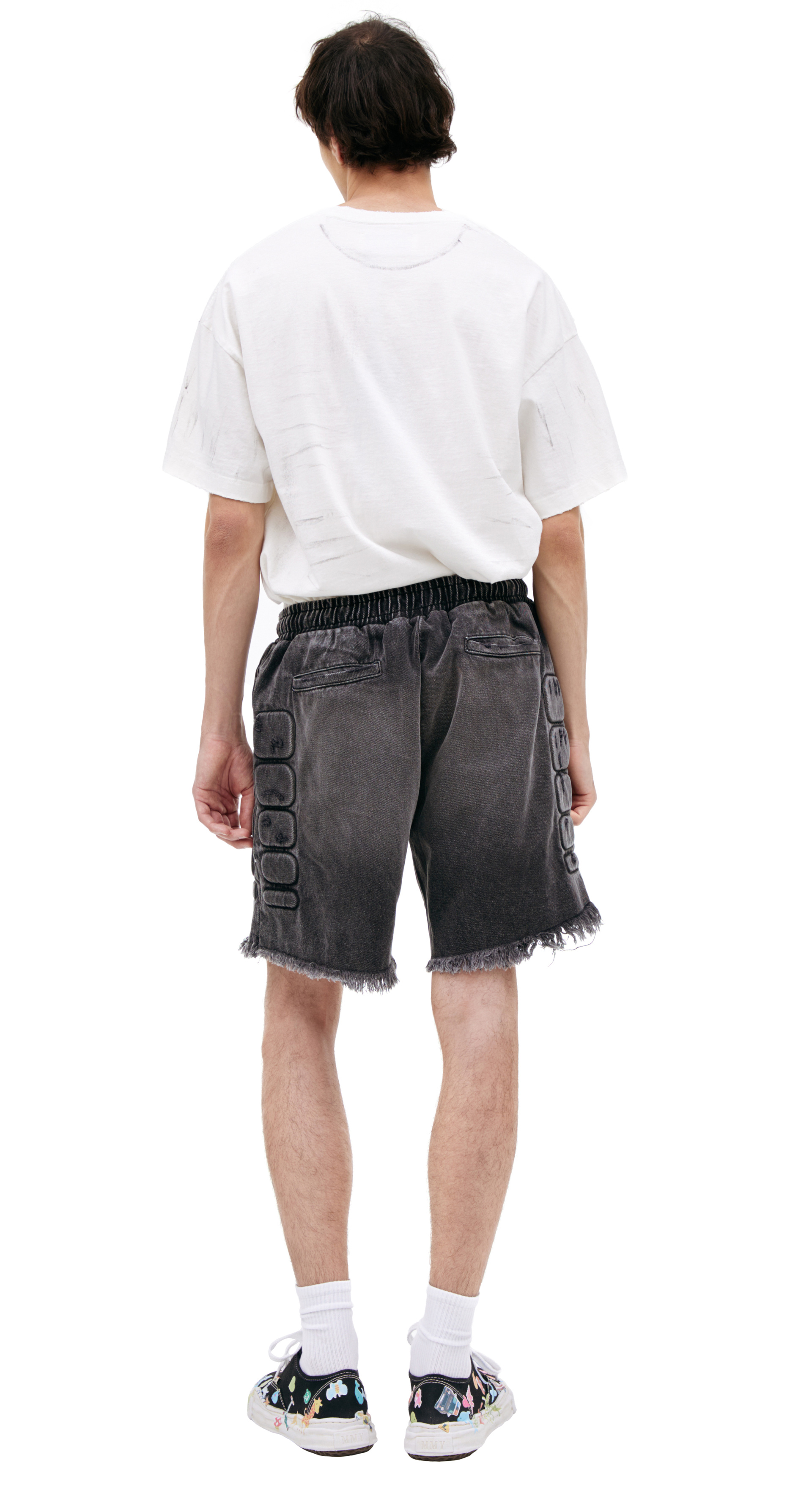 Satoshi Nakamoto Джинсовые шорты с логотипом