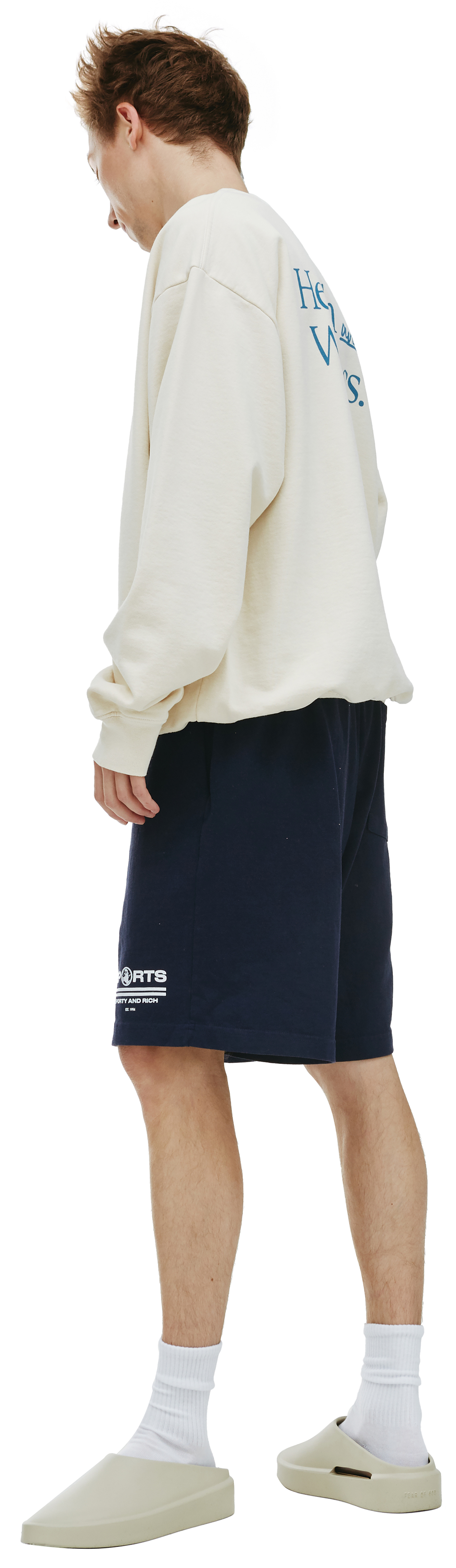 SPORTY & RICH Свитшот с принтом Health and Wellness