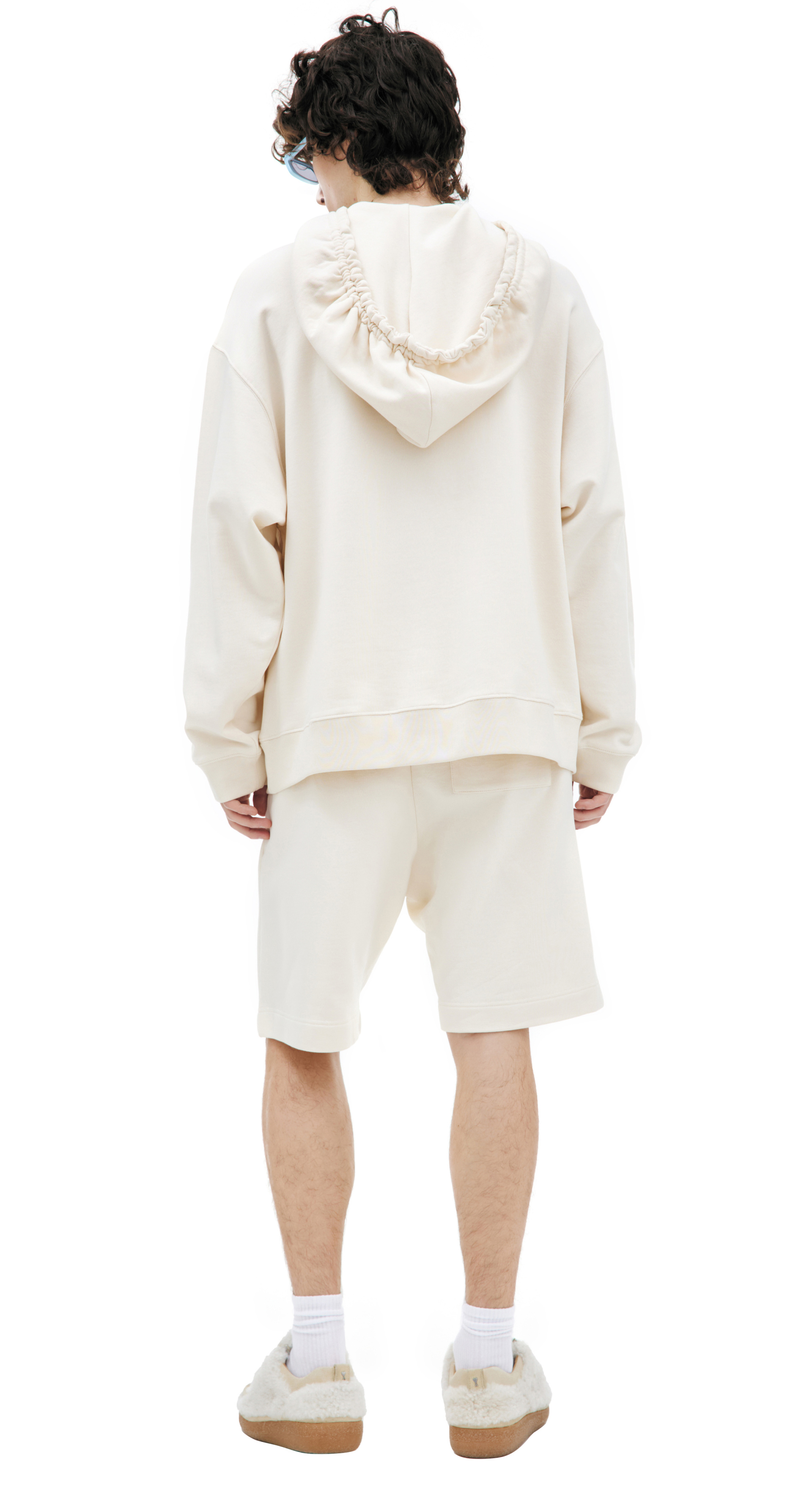 Dries Van Noten Белое худи из хлопка