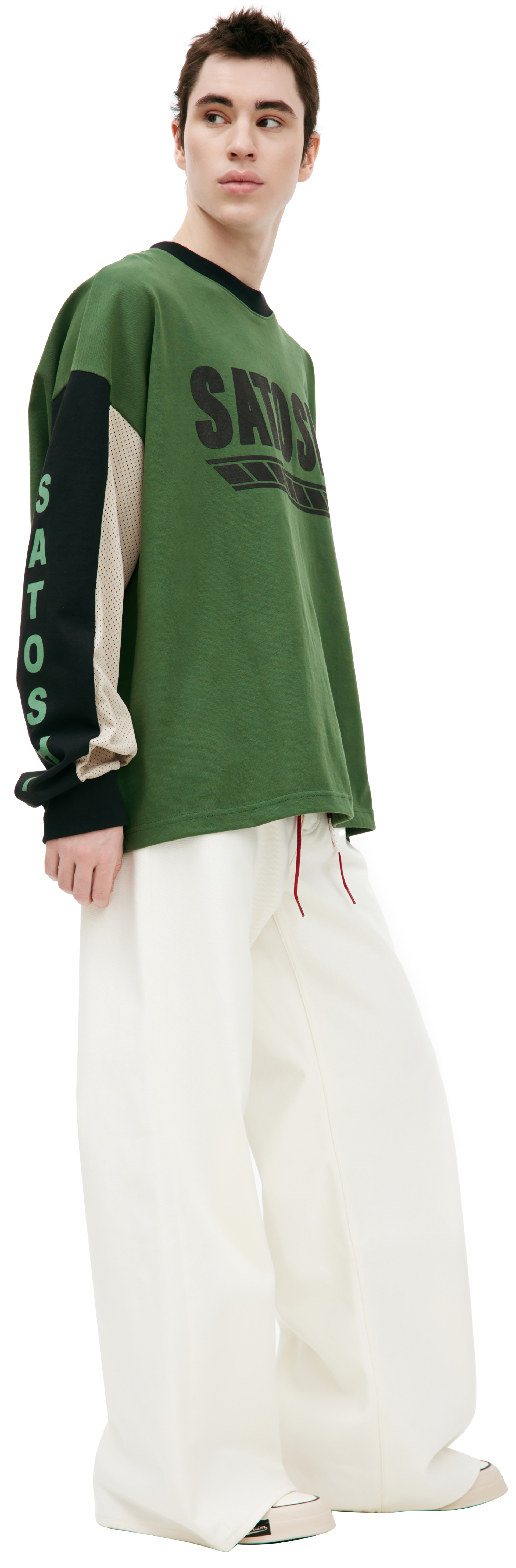 Satoshi Nakamoto Зеленый лонгслив с логотипом