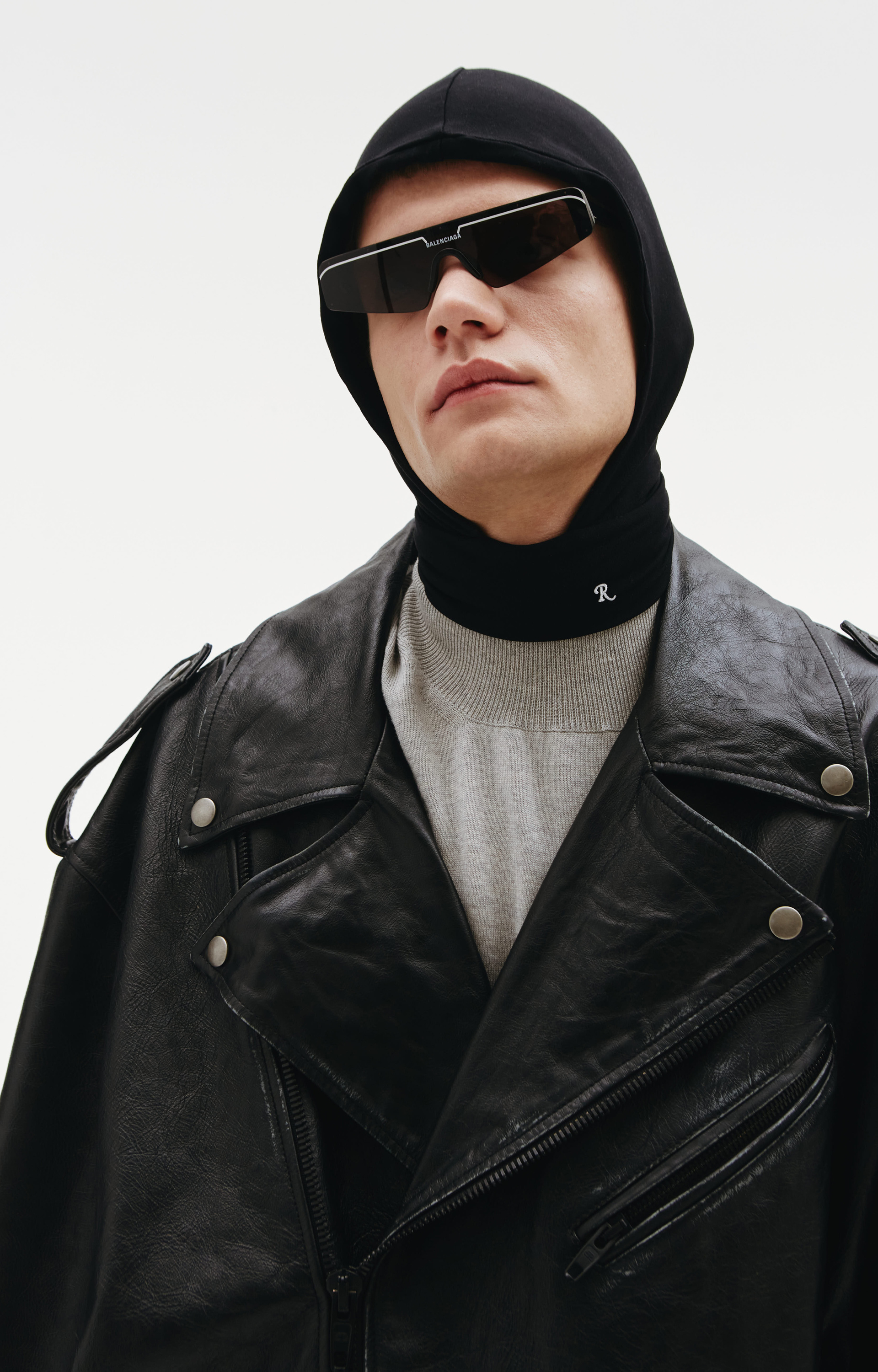 Balenciaga Кожаный длинный плащ