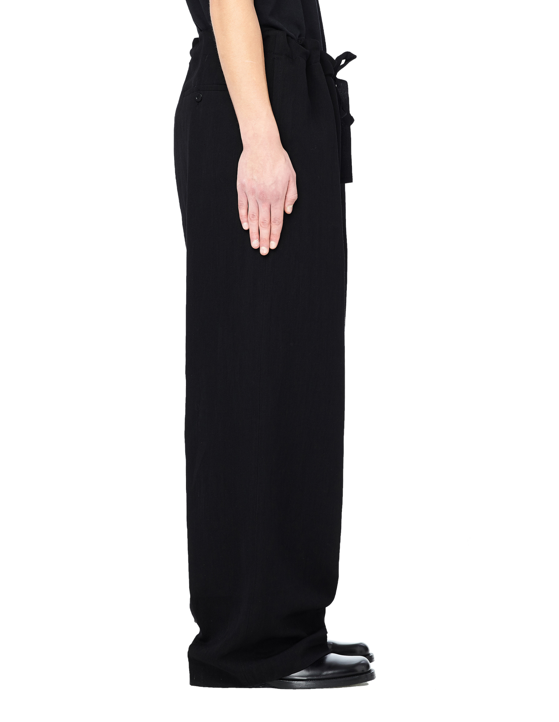 Ann Demeulemeester Широкие шерстяные брюки