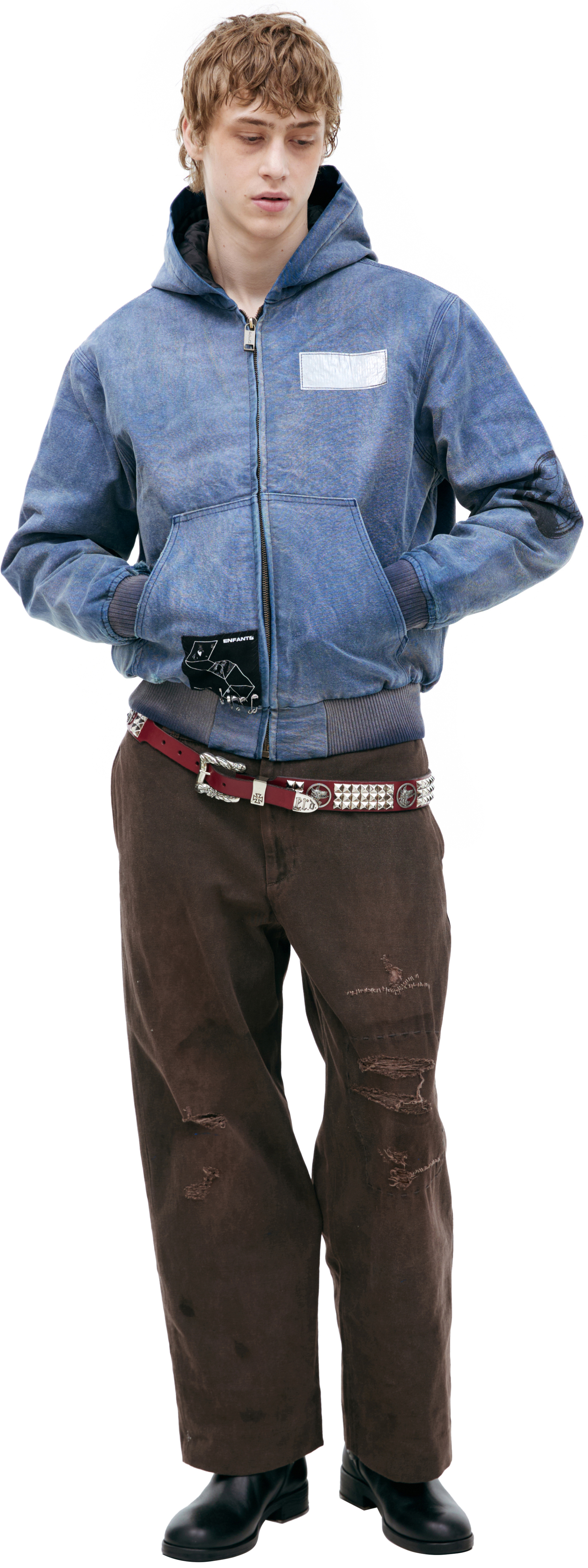 Enfants Riches Déprimés Джинсовая куртка с патчами